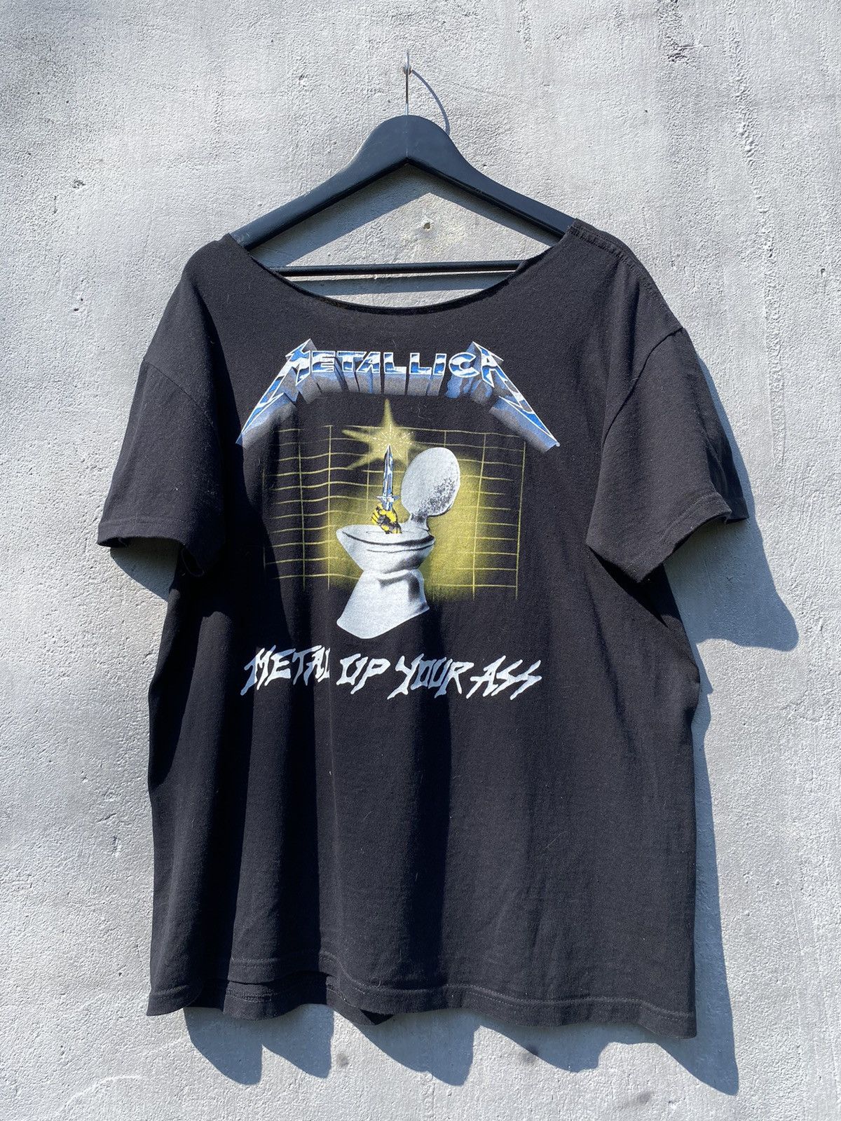 Band Tees VTG METALLICA METAL UP YOUR ASS CUT COLLAR TEE Size US L / EU 52-54 / 3 - 3 Thumbnail