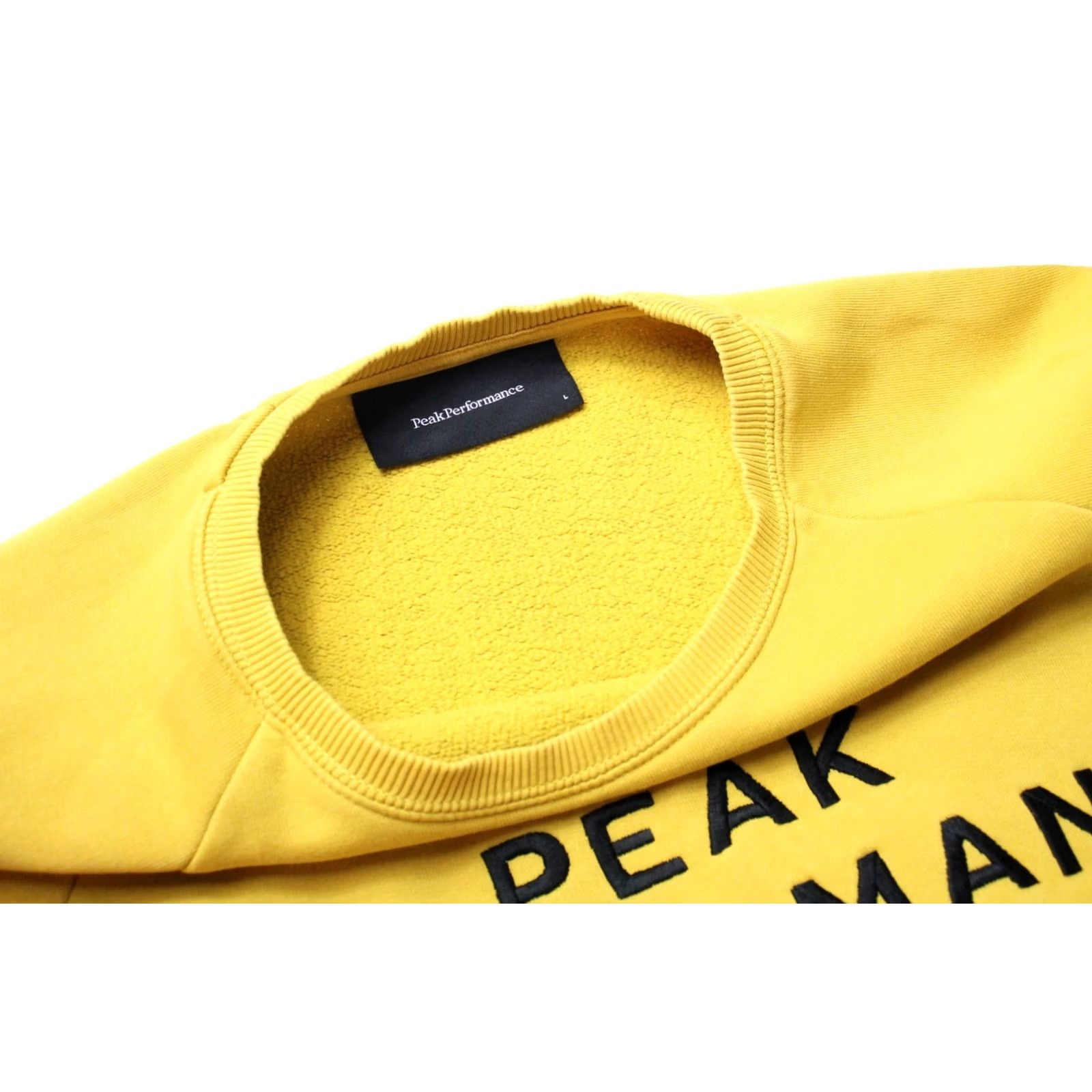 Peak Performance Peak Performance Sweatshirt Men's LARGE Logo Print Crew Neck Pullover Yellow Orig C Size US L / EU 52-54 / 3 - 4 Thumbnail
