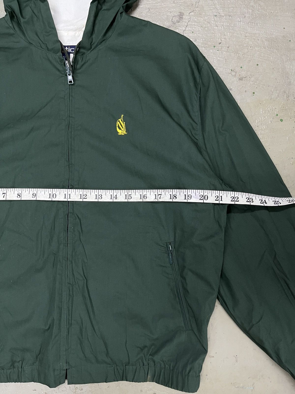 Nautica Nautica Minimal Green Zipper Hoodie Jacket Size US M / EU 48-50 / 2 - 5 Thumbnail