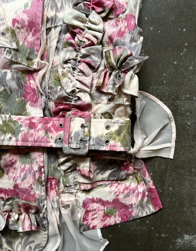 Comme des Garcons Comme des Garçons AD2006 Draped Floral Vest Size M / US 6-8 / IT 42-44 - 5 Thumbnail