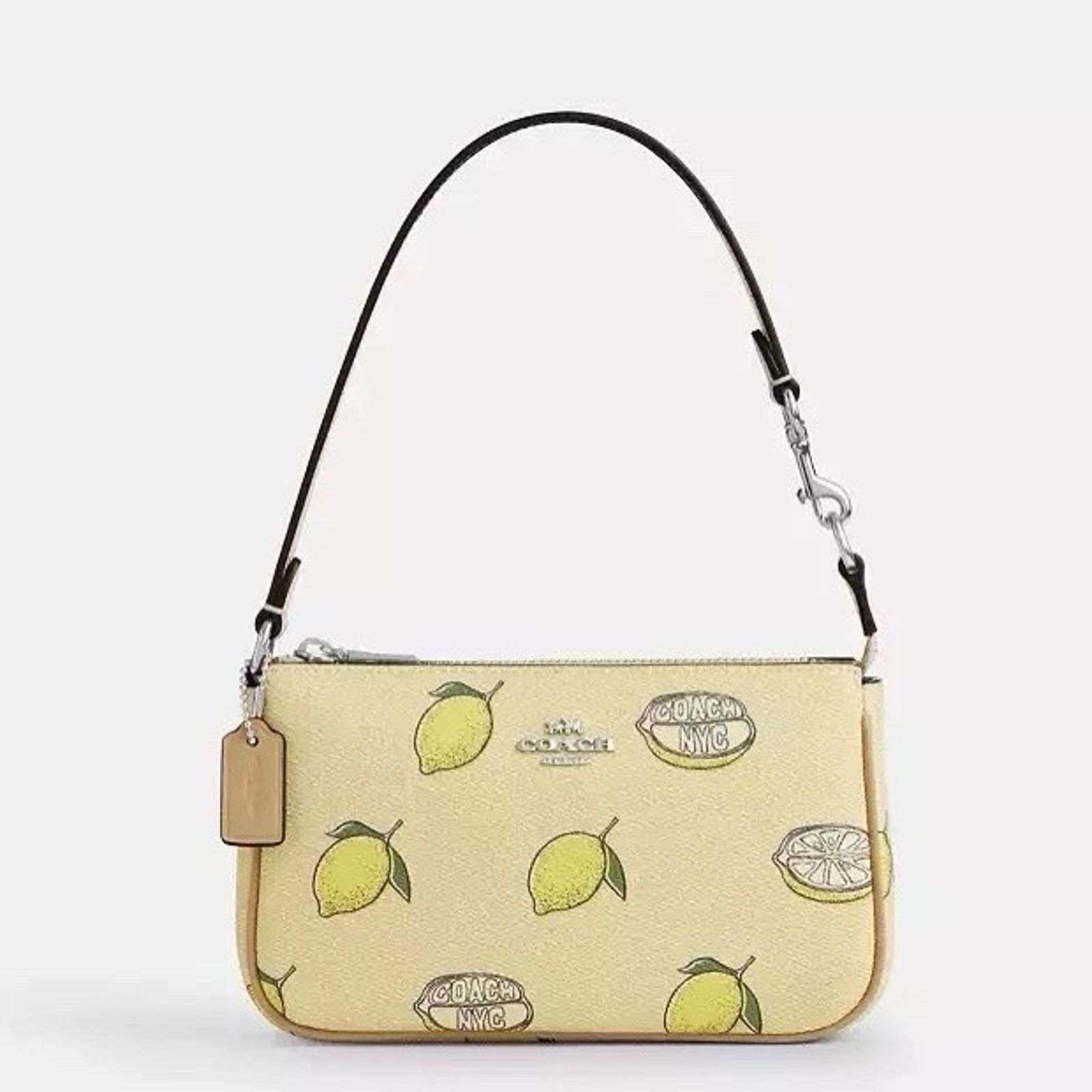 Coach NWT Coach Nolita 19 Leather Shoulder Bag Lemon CAL26 Size ONE SIZE - 6 Thumbnail