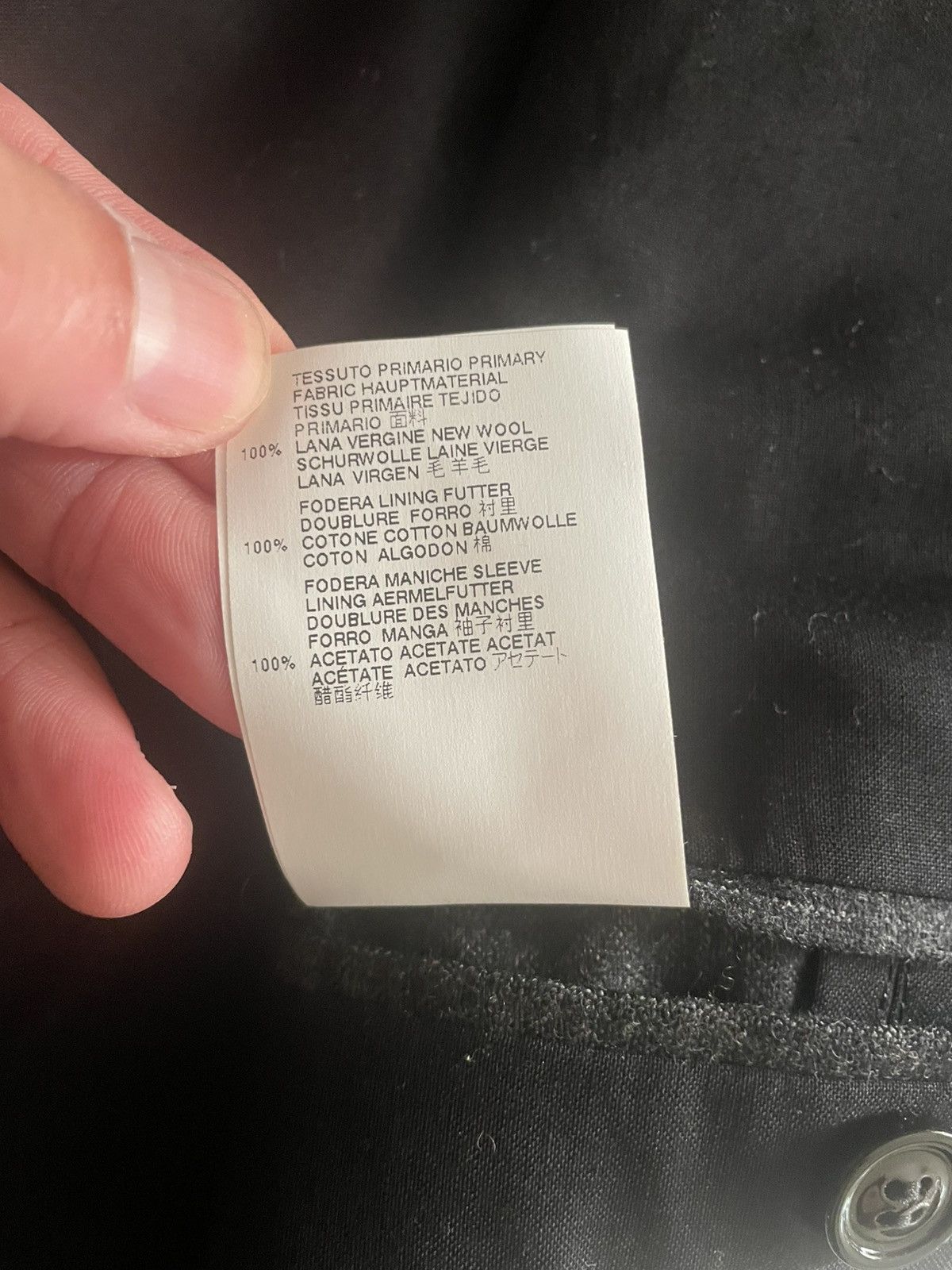 Maison Margiela Margiela Dark Grey Pattern Wool Suit 46 Size 46S - 6 Thumbnail
