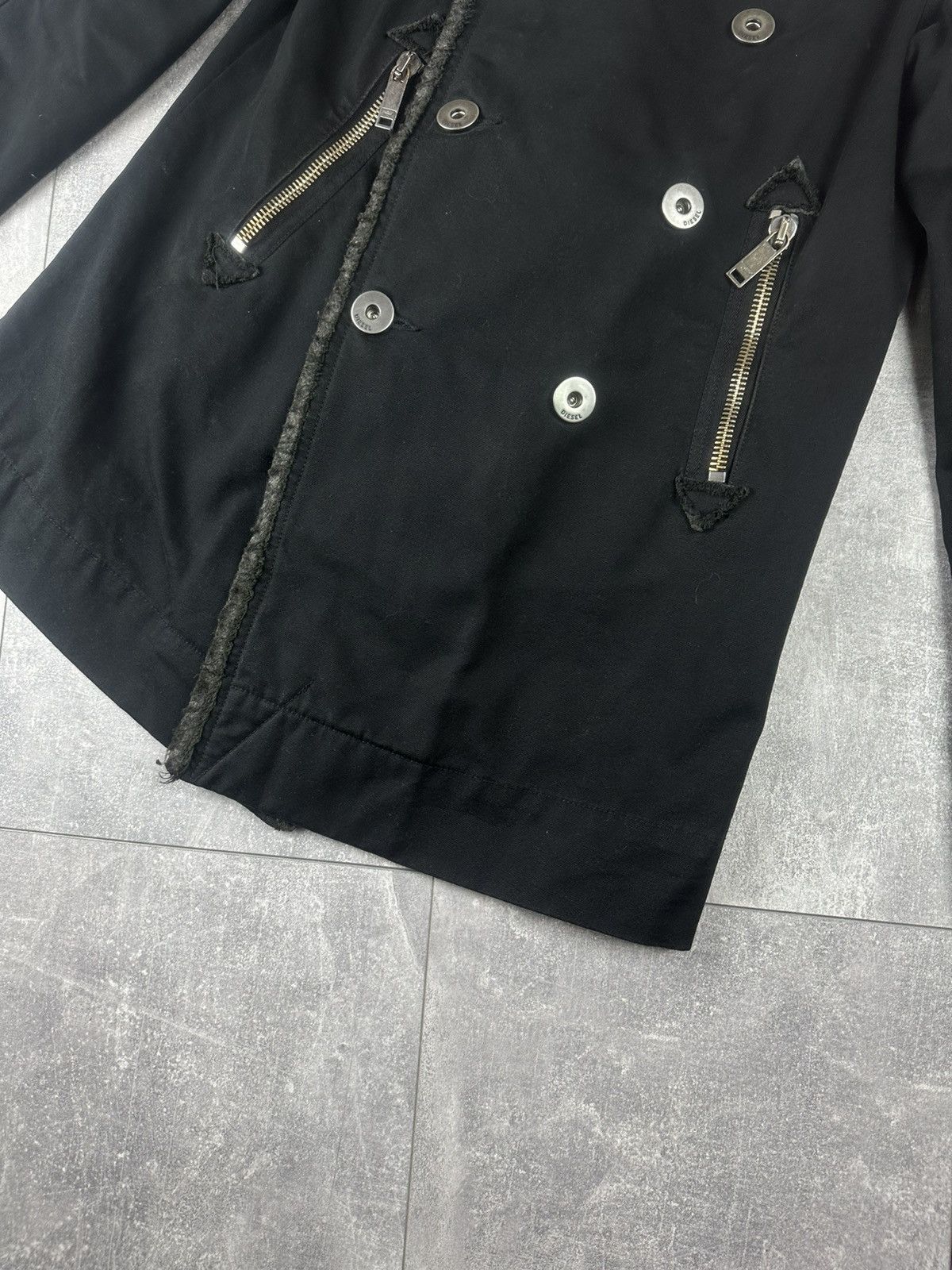 Diesel Women’s Diesel Double Breasted Black Avant Gard Jacket Size S / US 4 / IT 40 - 3 Thumbnail