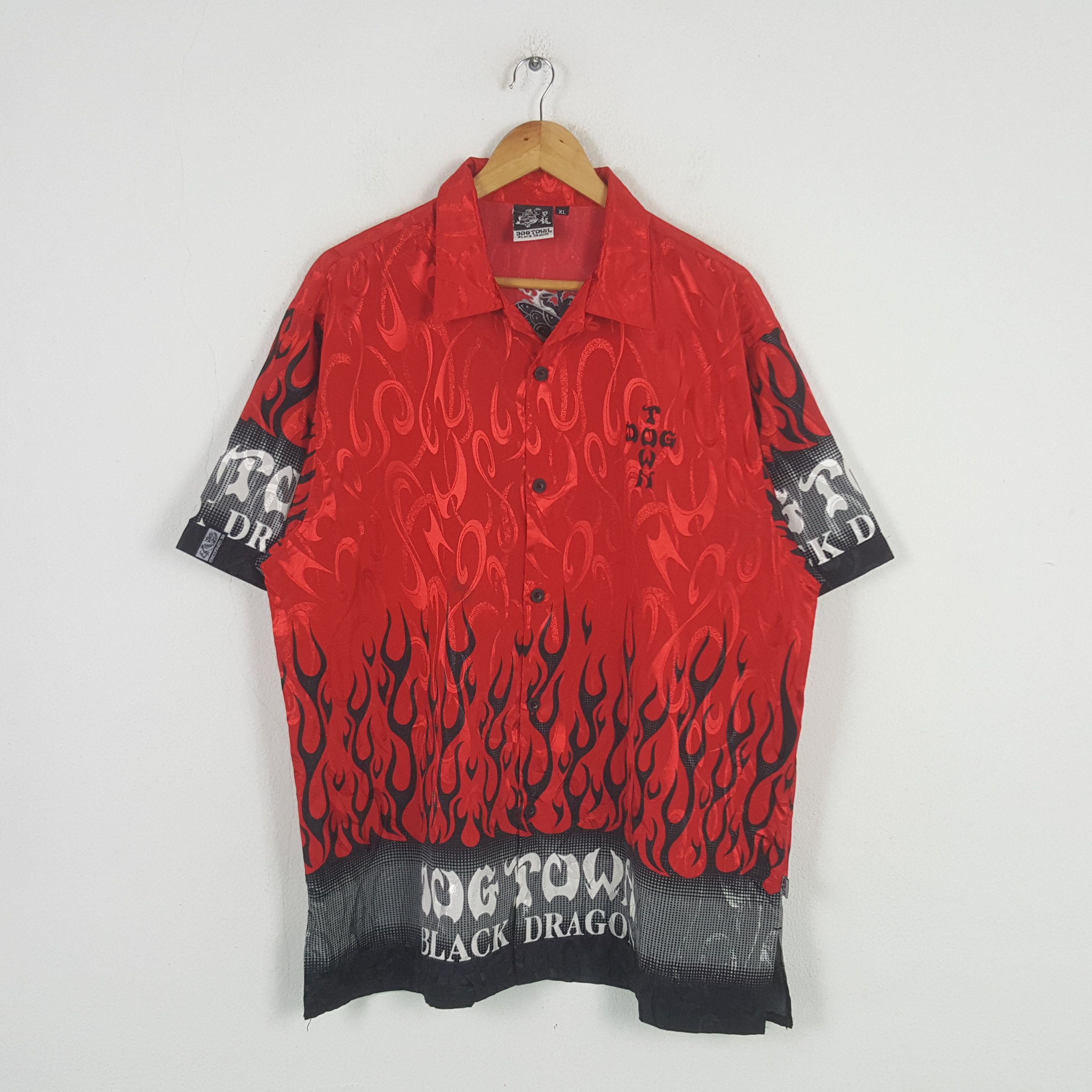 Dogtown Vintage Dogtown Black Dragon Shirt Button Up 31 Size US XXL / EU 58 / 5 - 3 Thumbnail