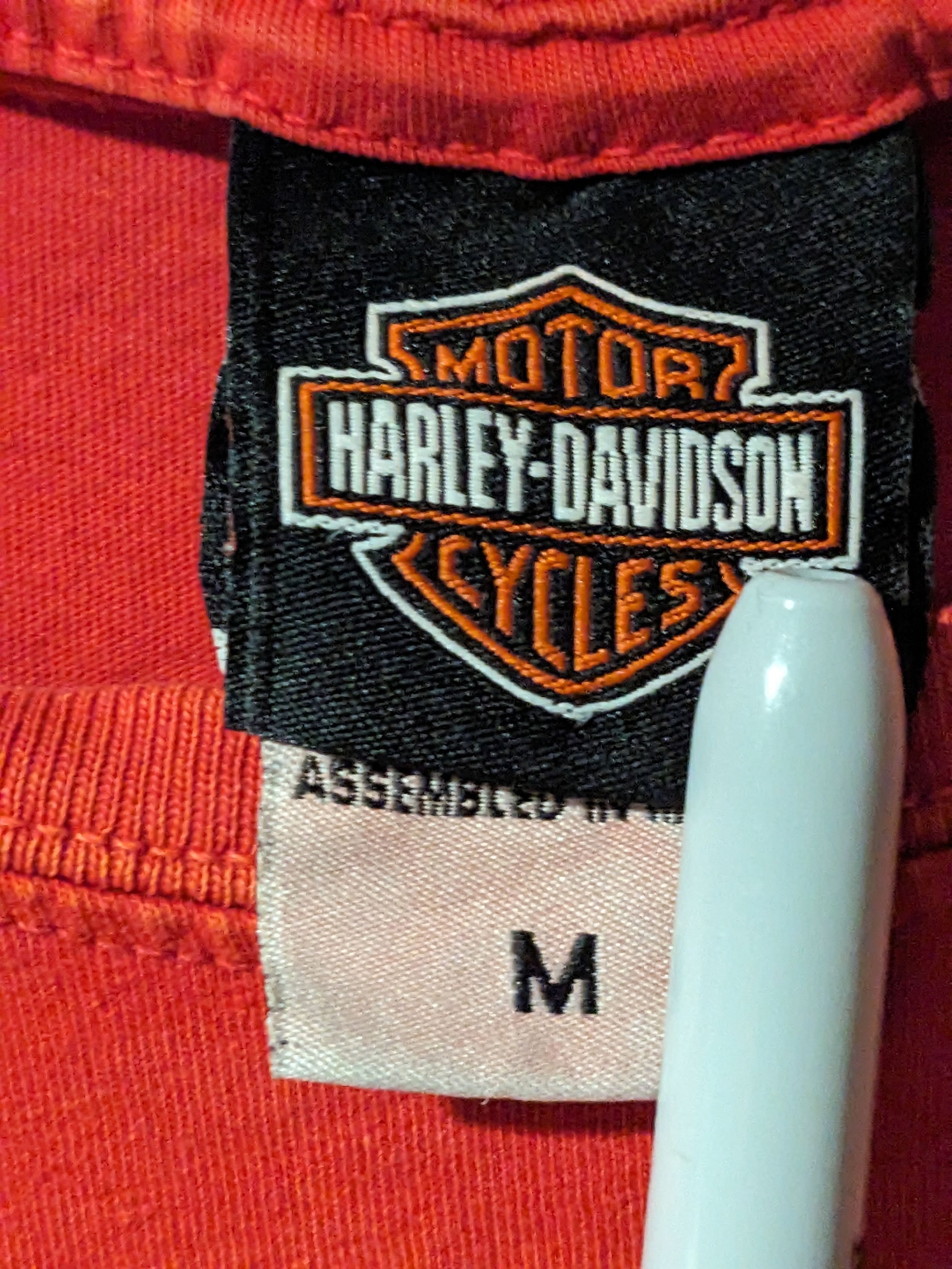 Harley Davidson × Vintage Vintage 2014 Harley Davidson Motorcycle Womans T-Shirt Size M / US 6-8 / IT 42-44 - 4 Thumbnail