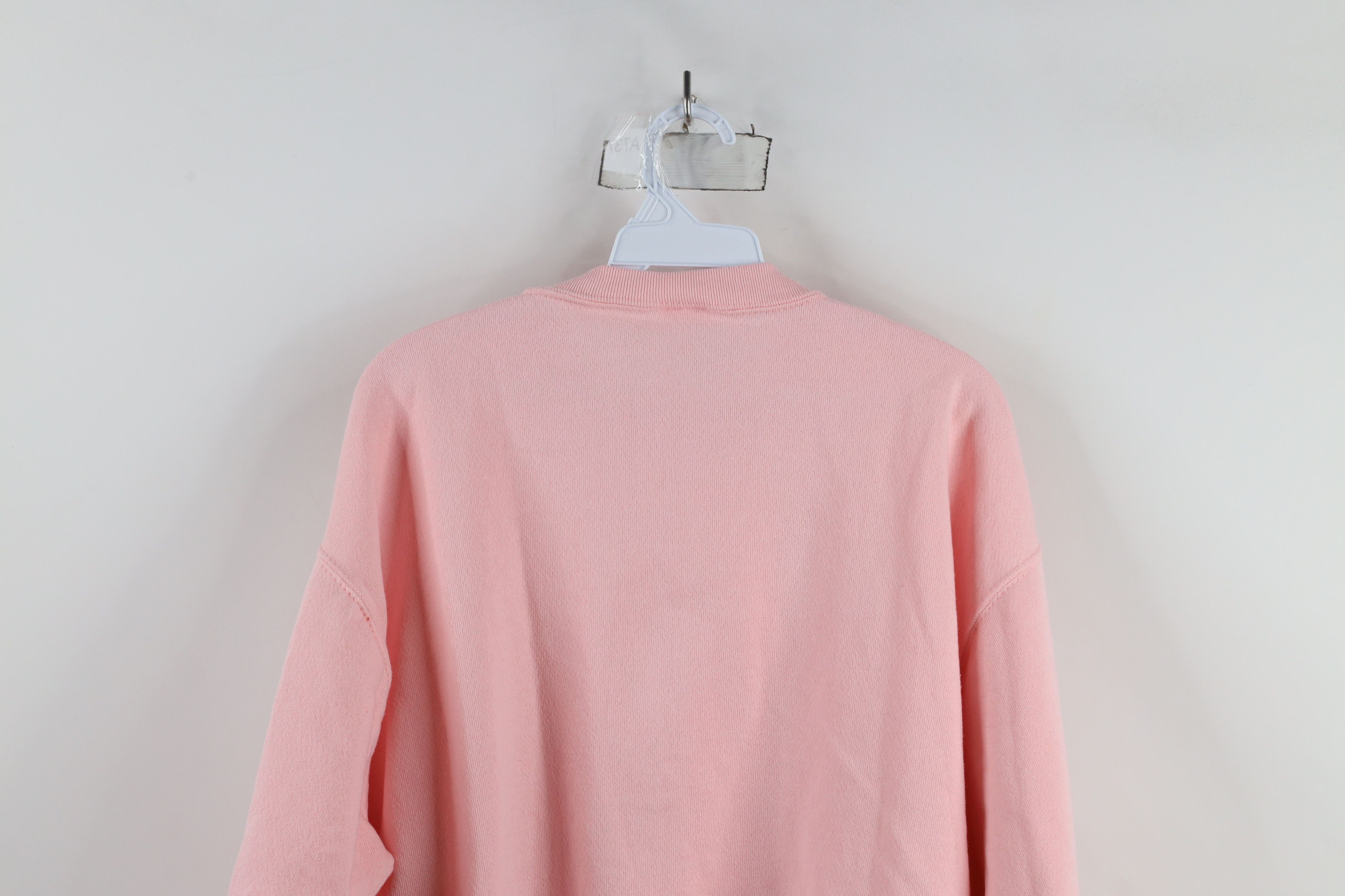 Vintage Vintage 90s Streetwear Blank Crewneck Sweatshirt Pink USA Size XL / US 12-14 / IT 48-50 - 9 Thumbnail