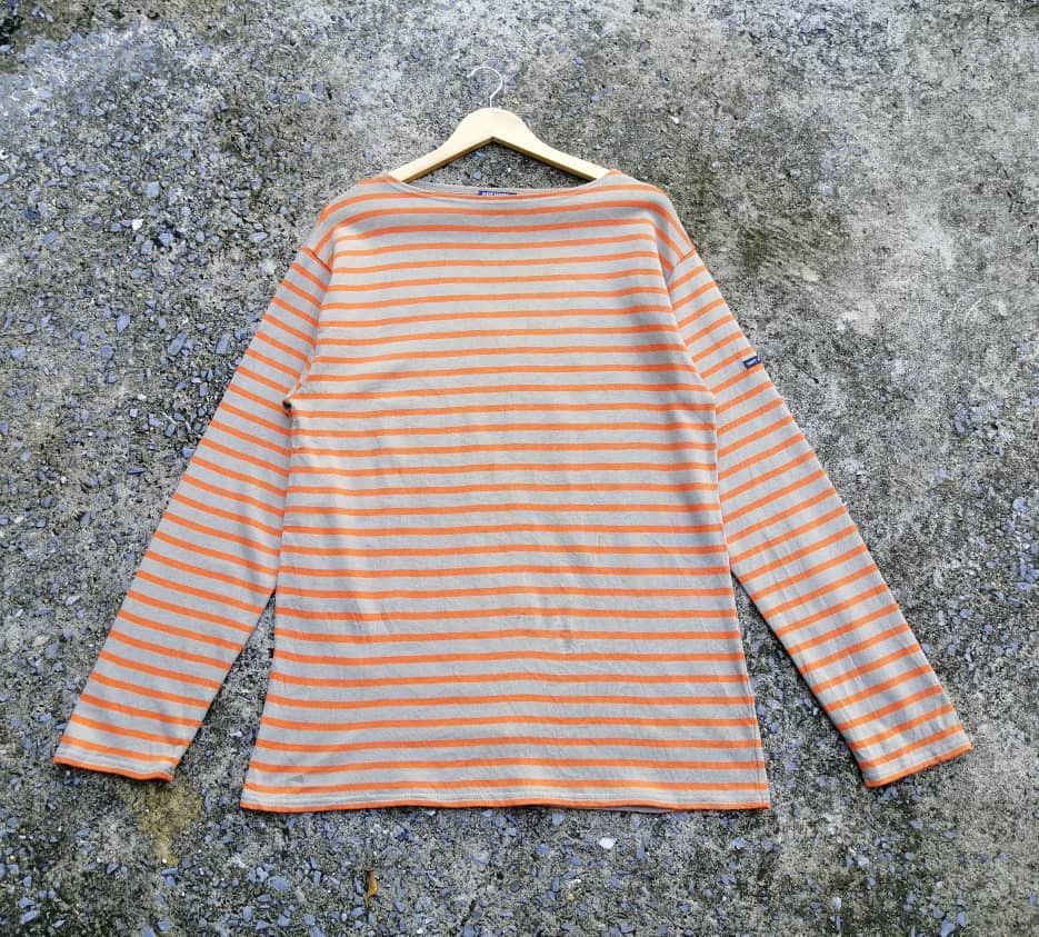 Designer × Saint James Saint James L'atelier Stripe Longsleeve Shirt Size M / US 6-8 / IT 42-44 - 1 Thumbnail
