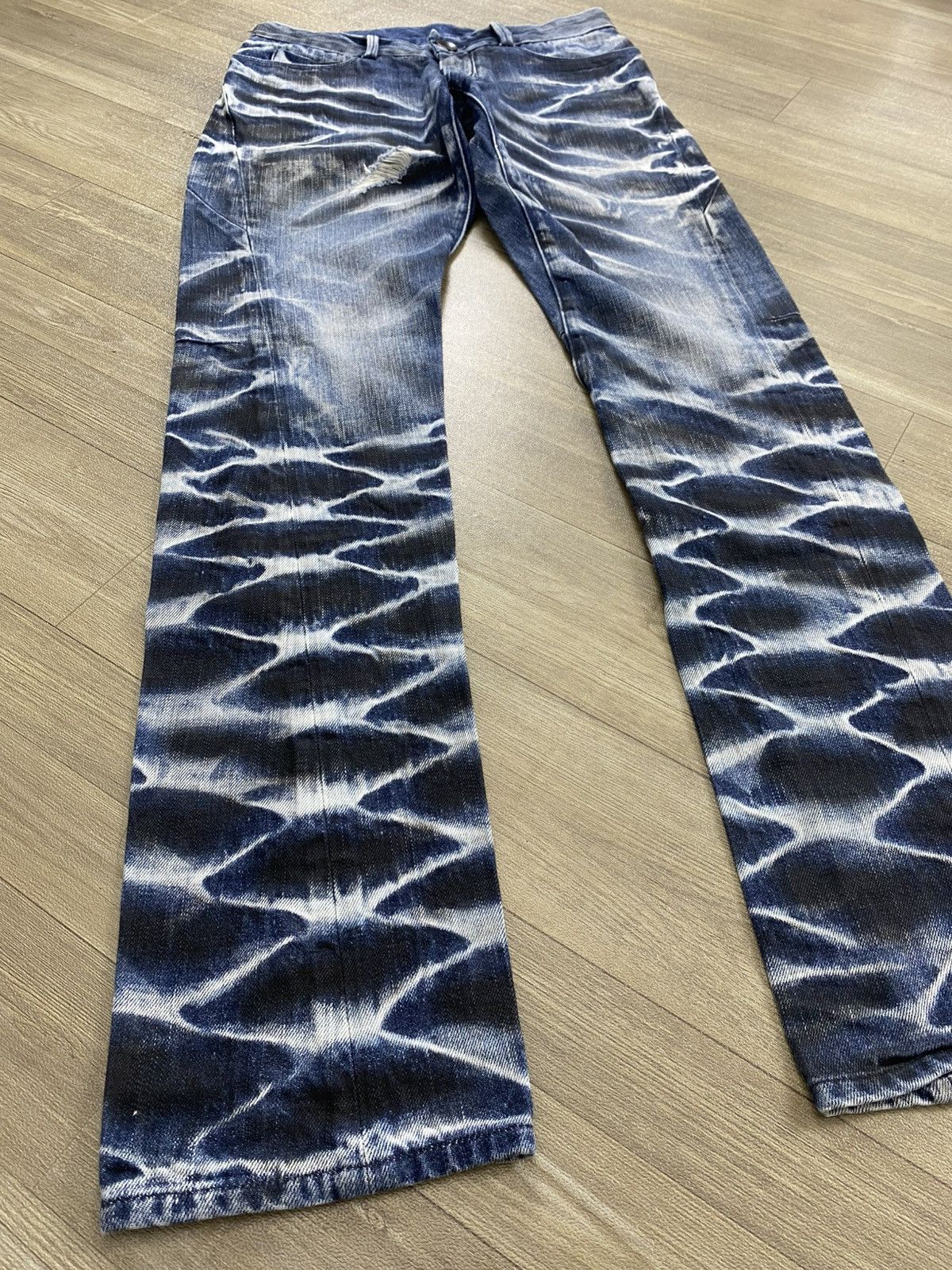 BUFFALO BOBS Buffalo Bobs Johnny Wolf Distressed Clawmark Mudmax Jeans Size US 32 / EU 48 - 3 Thumbnail