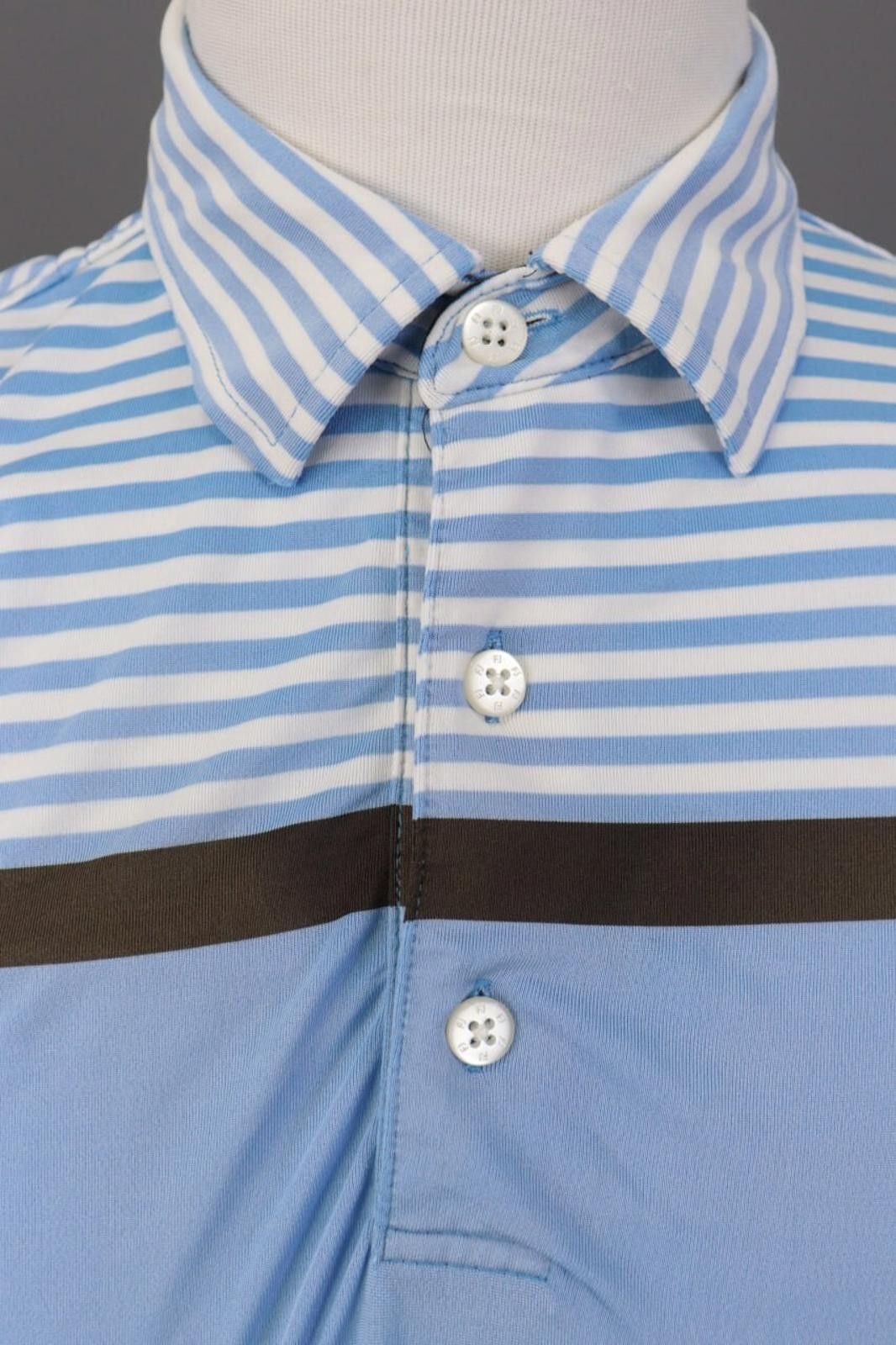 Fjallraven FJ FootJoy Athletic Fit Blue Striped Golf Polo Shirt Size L Size US L / EU 52-54 / 3 - 4 Thumbnail
