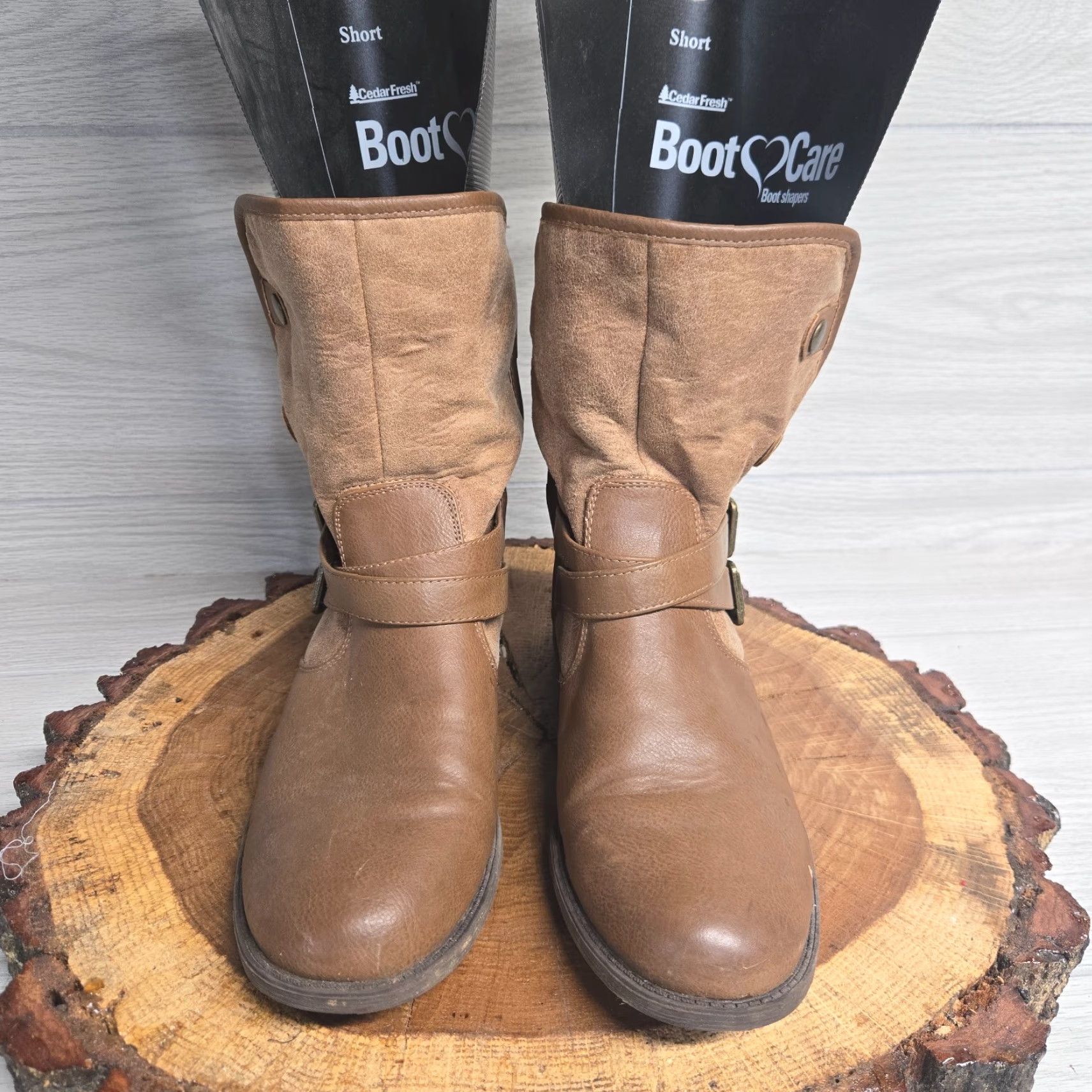 Vintage Wear Ever Pimone Boots Adult Size 6 M Brown Leather Straps Ankle Women's Size US 6 / IT 36 - 3 Thumbnail