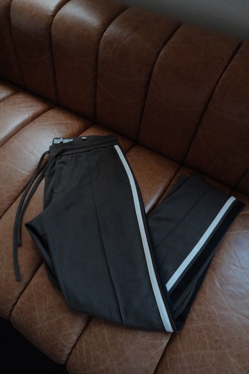 Vince Olive Green Pleated Drawstring Track Pants Size US 30 / EU 46 - 2 Thumbnail