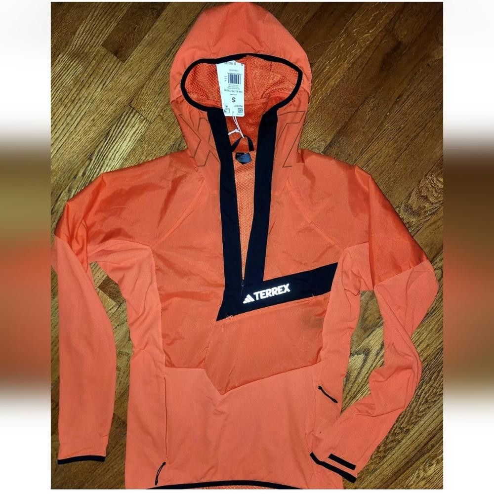 Designer Adidas TERREX Techrock Ultralight Hooded Fleece Jacket Size L / US 10 / IT 46 - 1 Thumbnail