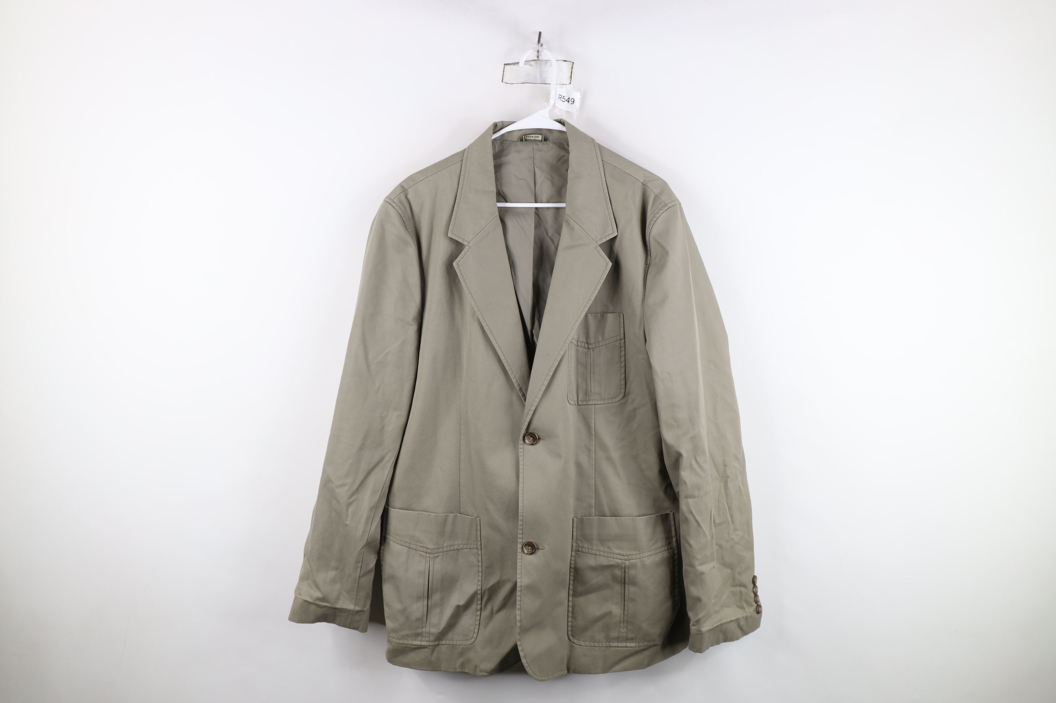 Eddie Bauer Vintage Eddie Bauer Blazer Suit Coat Jacket Cotton Gray Size US L / EU 52-54 / 3 - 1 Thumbnail