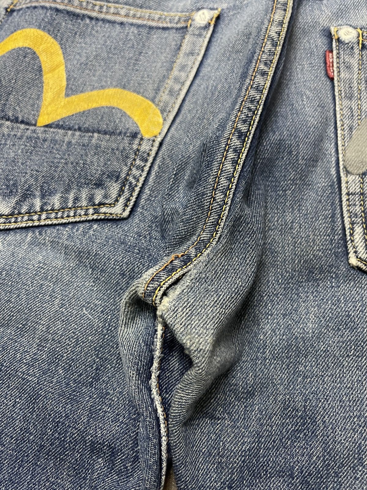 Evisu EVISU DAICOCK DISTRESSED SELVEDGE DENIM Size US 32 / EU 48 - 15 Thumbnail