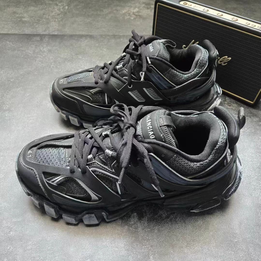 Balenciaga BALENCIAGA TRACK Distressed Black 41 2x Worn LN Box Size US 8 / EU 41 - 1 Thumbnail