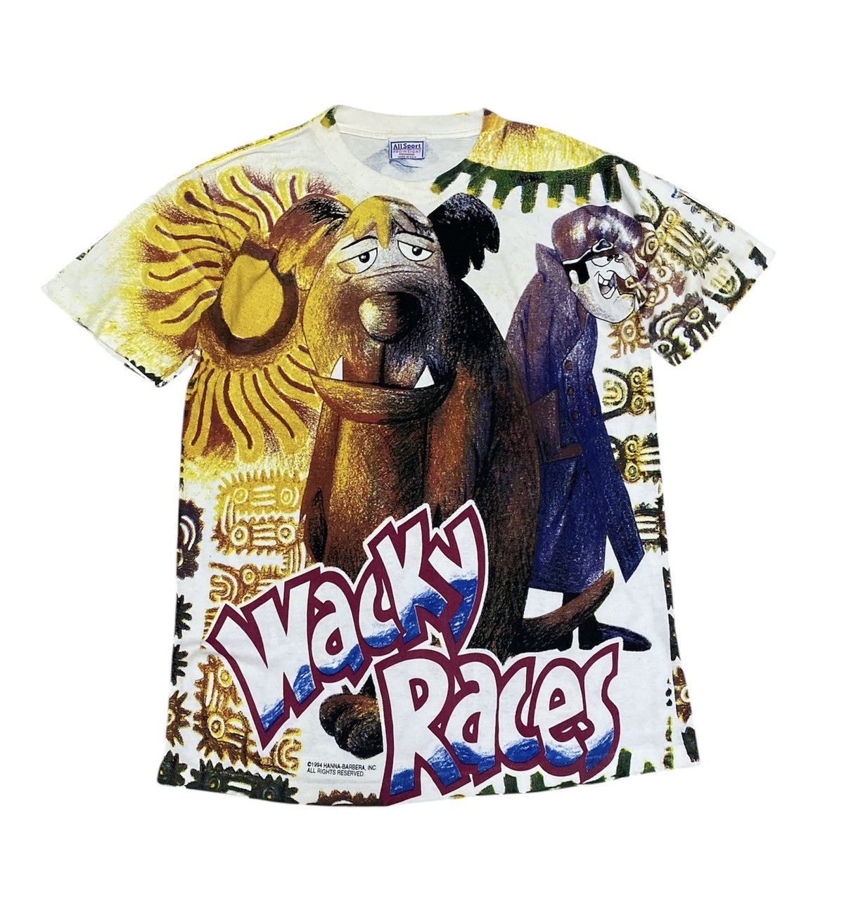 Vintage Vintage Rare 1994 Wacky Races Hanna Barberra Film Size US M / EU 48-50 / 2 - 1 Thumbnail