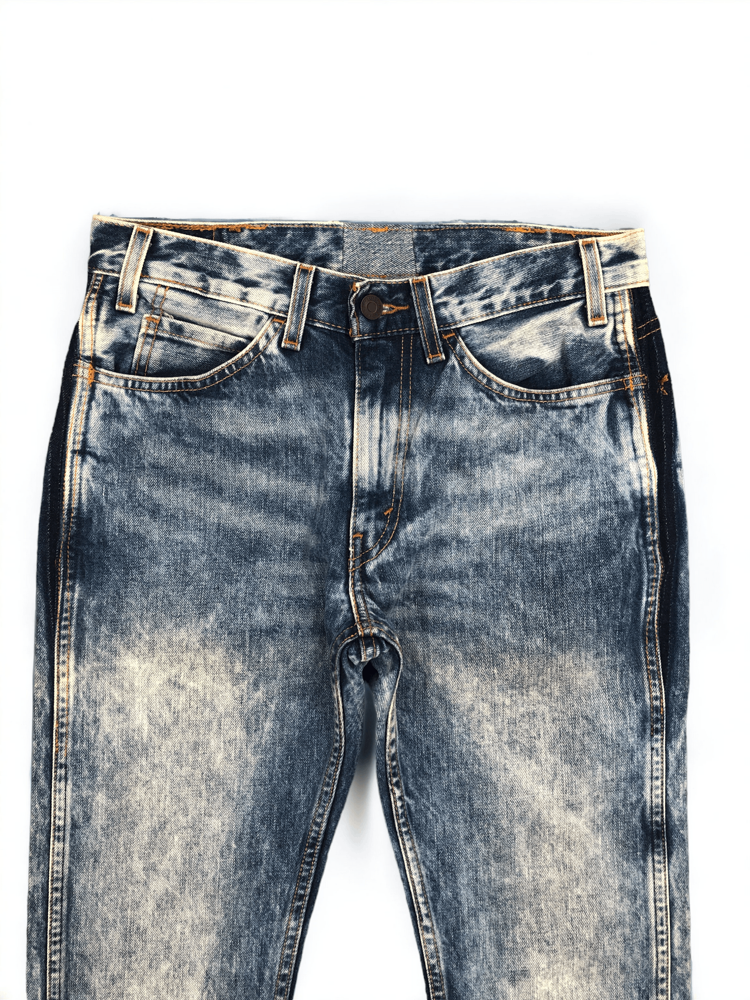 Levi's Vintage Levis 505 Orange Tab Acid Wash Jeans 29x28.5 S0017 Size US 29 - 2 Thumbnail