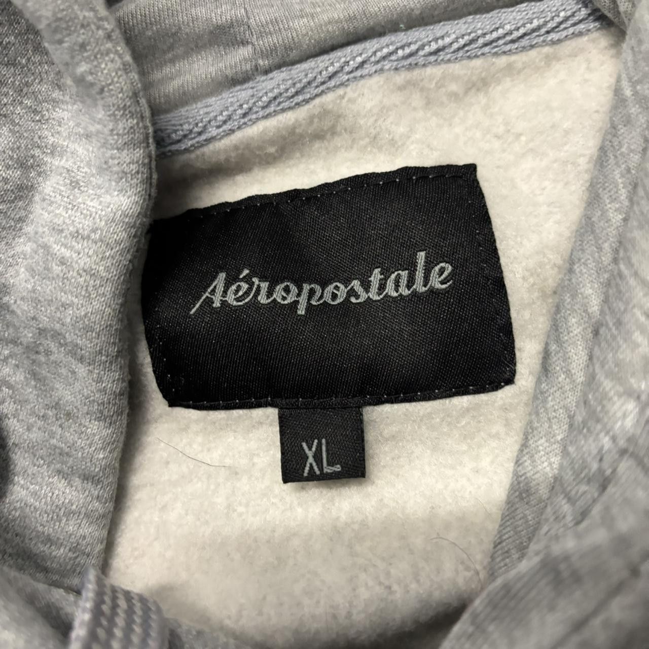 Aeropostale × Vintage Crazy Vintage Y2K/2000s Grey Aeropostale NY Spellout Skater Hoodie! Size US XL / EU 56 / 4 - 6 Thumbnail