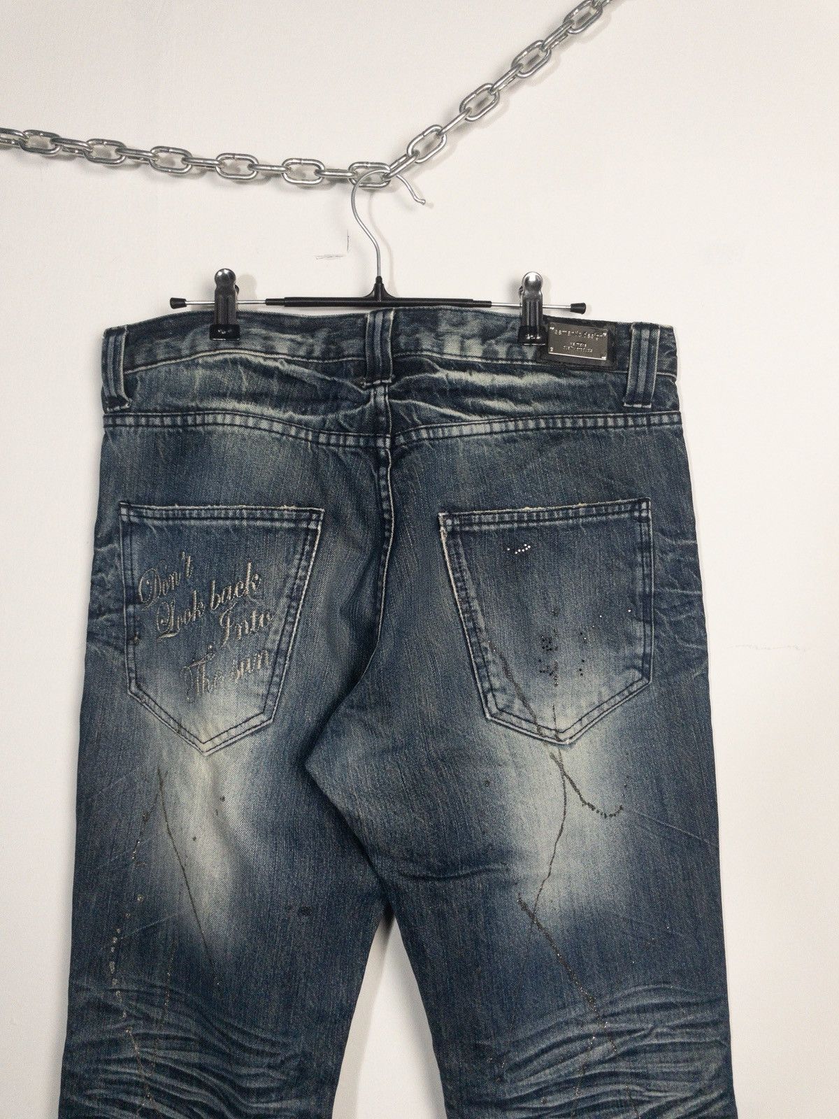 semanticdesign Splatter Poem Bootcut Jeans like LGB If Six was Nine Size US 34 / EU 50 - 2 Thumbnail