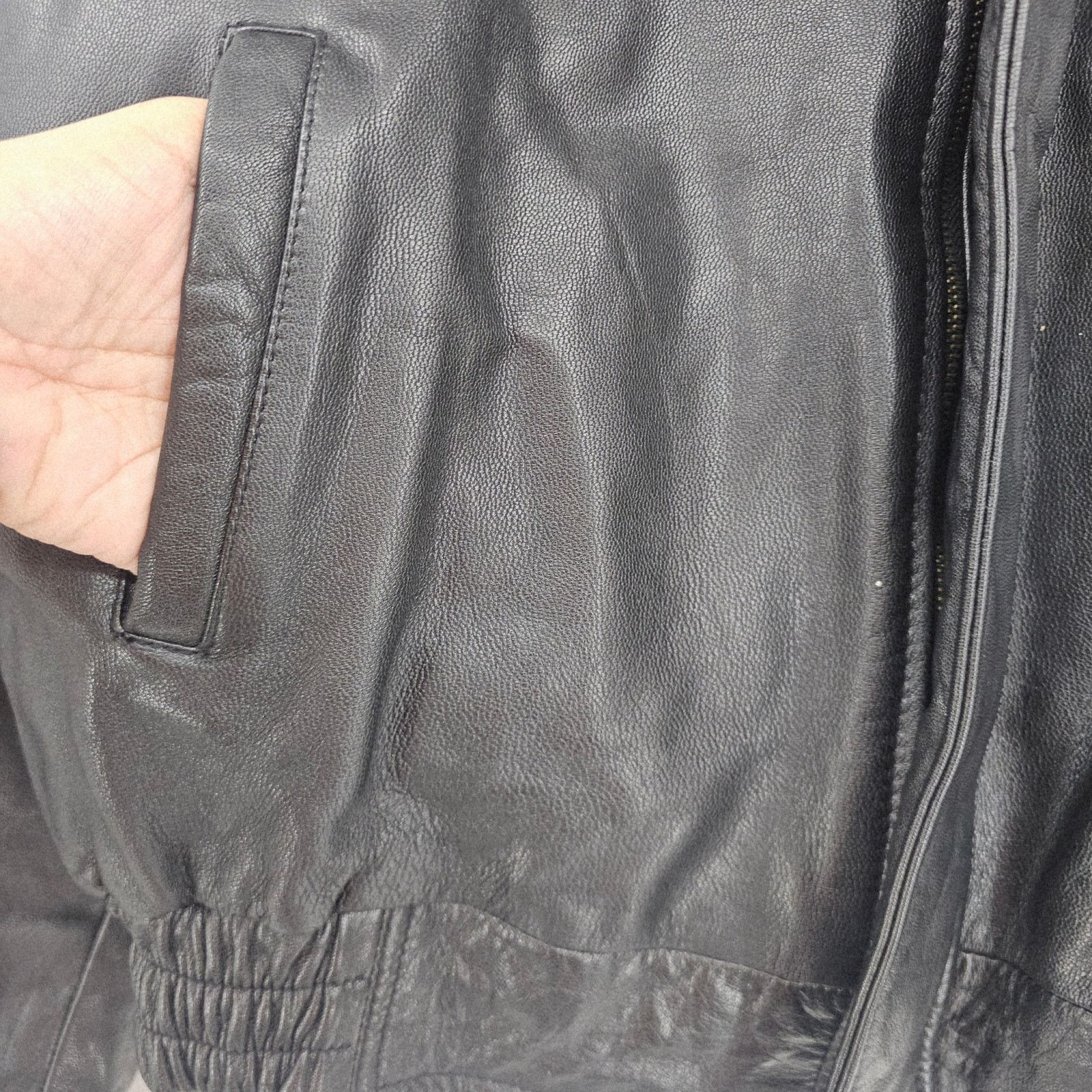 Vintage Milan Leather Black Bomber Biker Jacket Leathermaster XXL Size US XXL / EU 58 / 5 - 9 Thumbnail