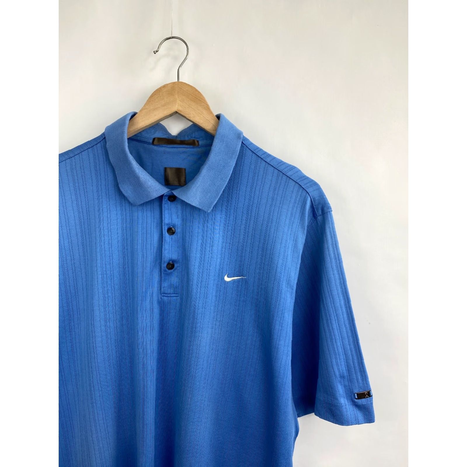 Nike VINTAGE Nike Golf polo T-shirt XL Blue 90s Tiger Woods Mens Polo Size US XL / EU 56 / 4 - 3 Thumbnail