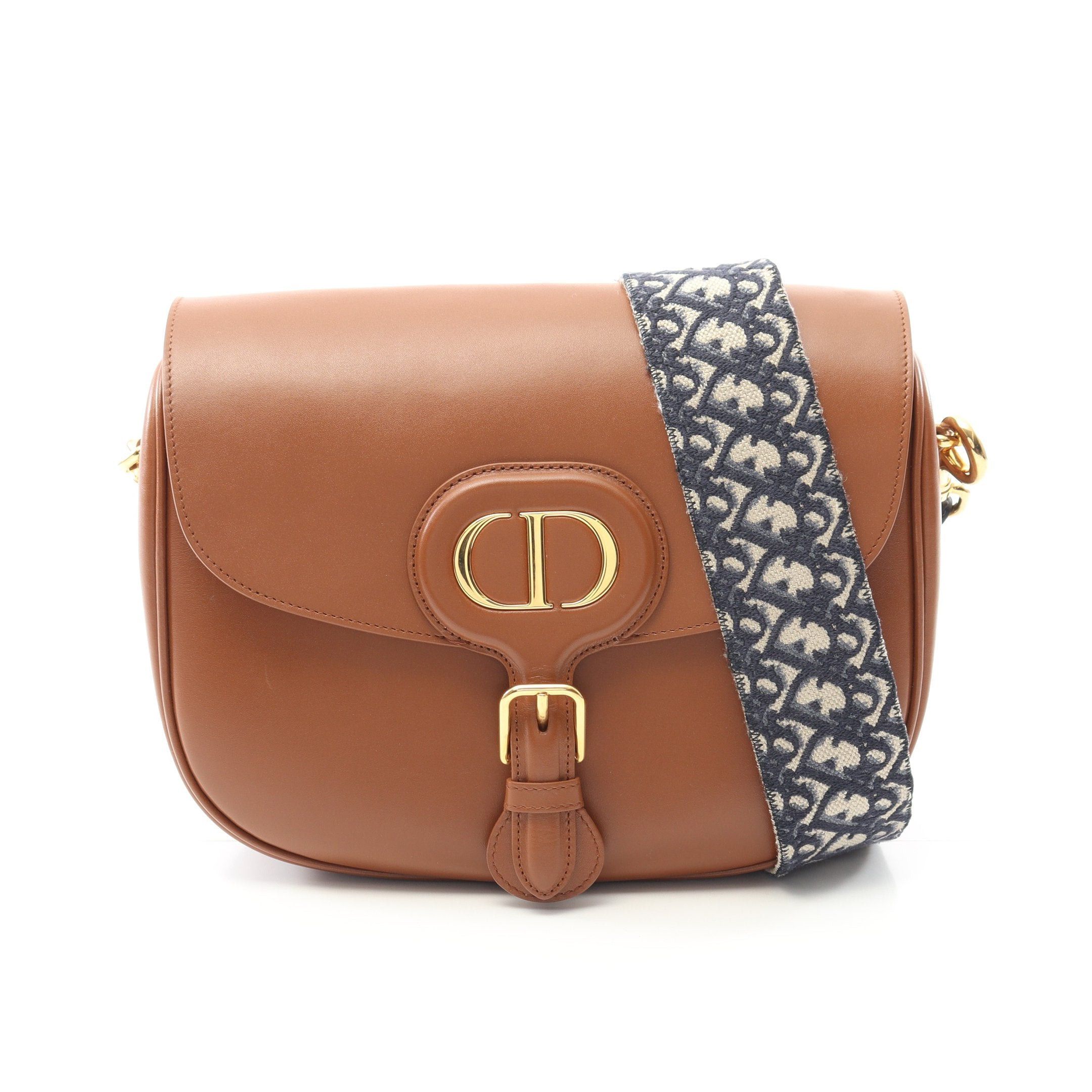 Dior Bobby Large Shoulder Bag Leather Brown, Women's