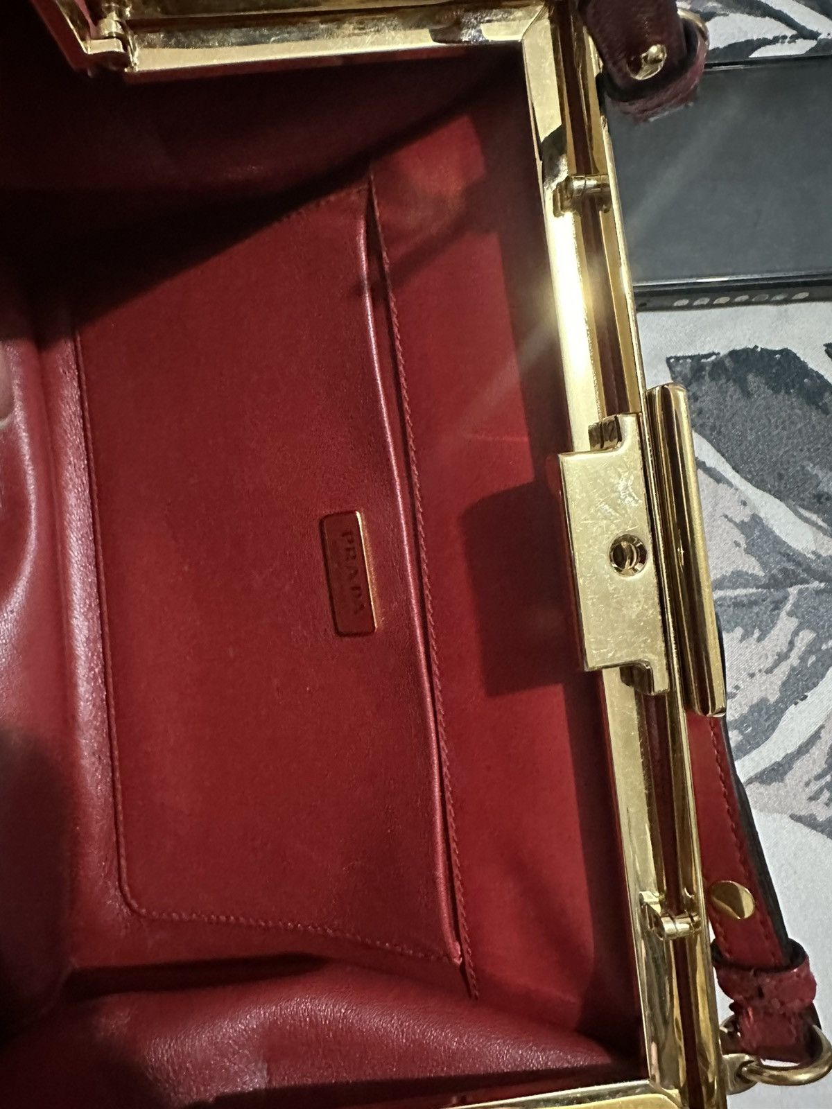 Prada Light Frame Crossbody/Shoulder Bag