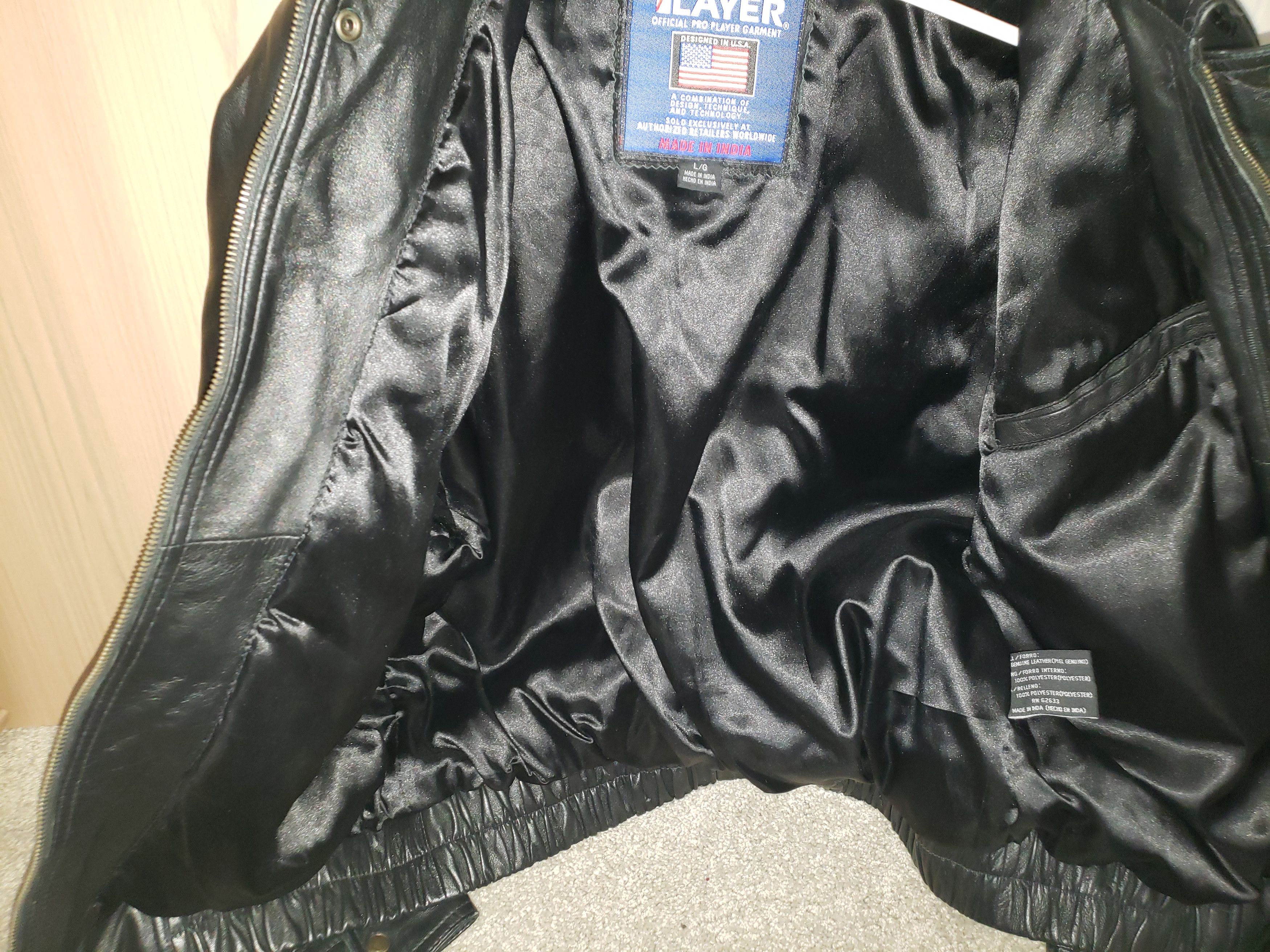 Pro Player Vintage Pro Player Green Bay Packers Black Leather Jacket Size US L / EU 52-54 / 3 - 7 Thumbnail