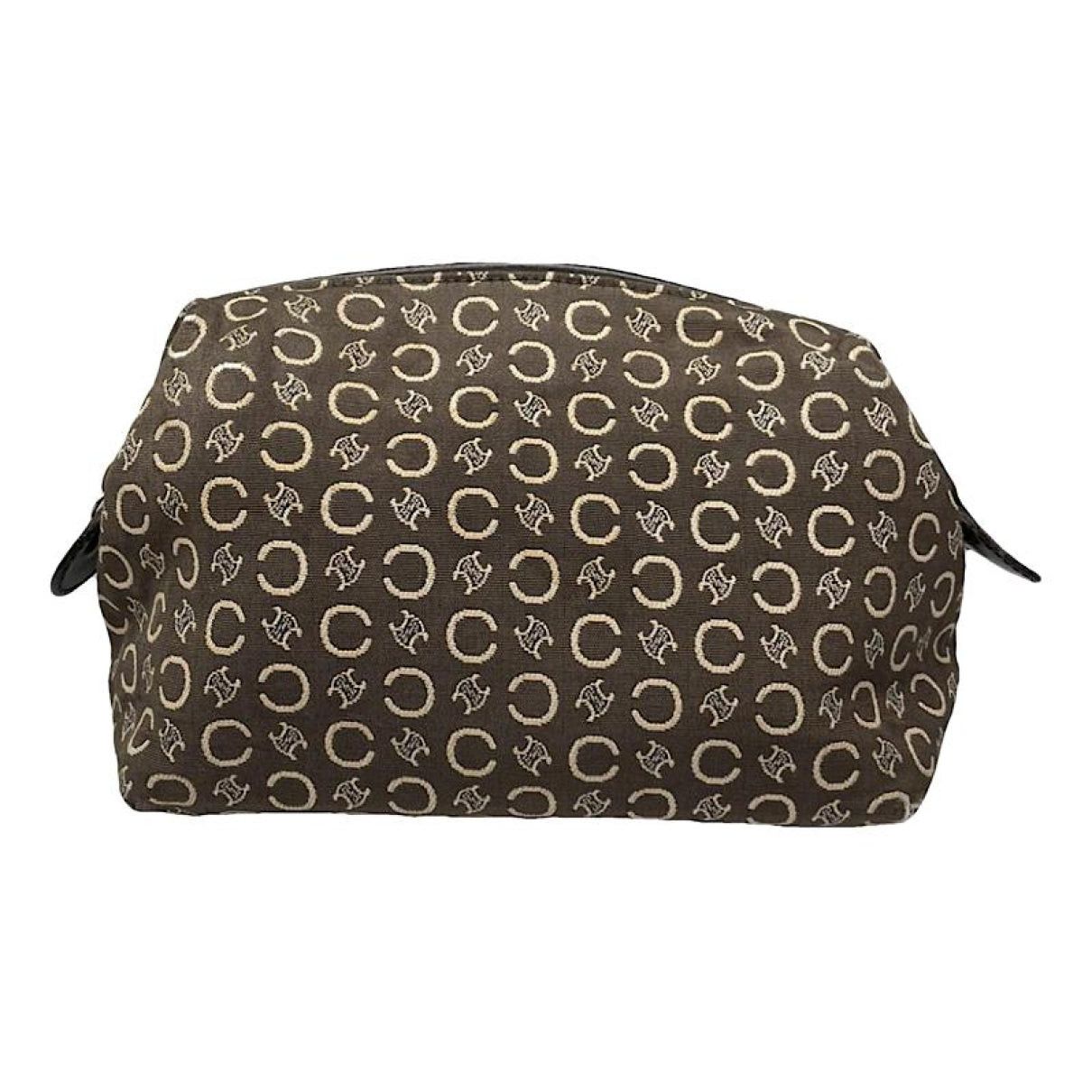 Celine Trotteur Brown Cotton Clutch Bag Size ONE SIZE - 1 Thumbnail