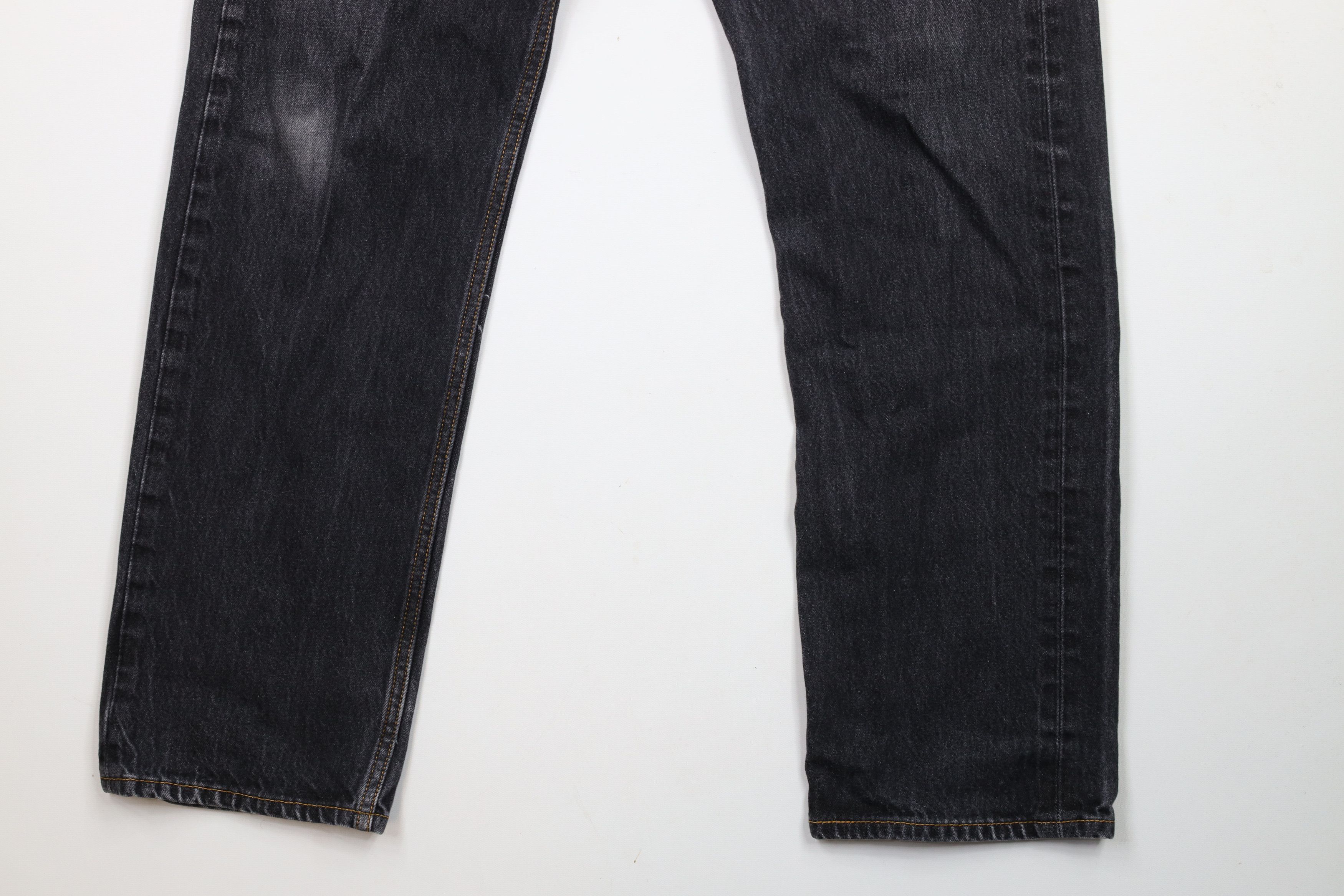 Levi's × Vintage Vintage Y2K Levis 501xx Button Fly Original Fit Jeans Black Size US 34 / EU 50 - 4 Thumbnail