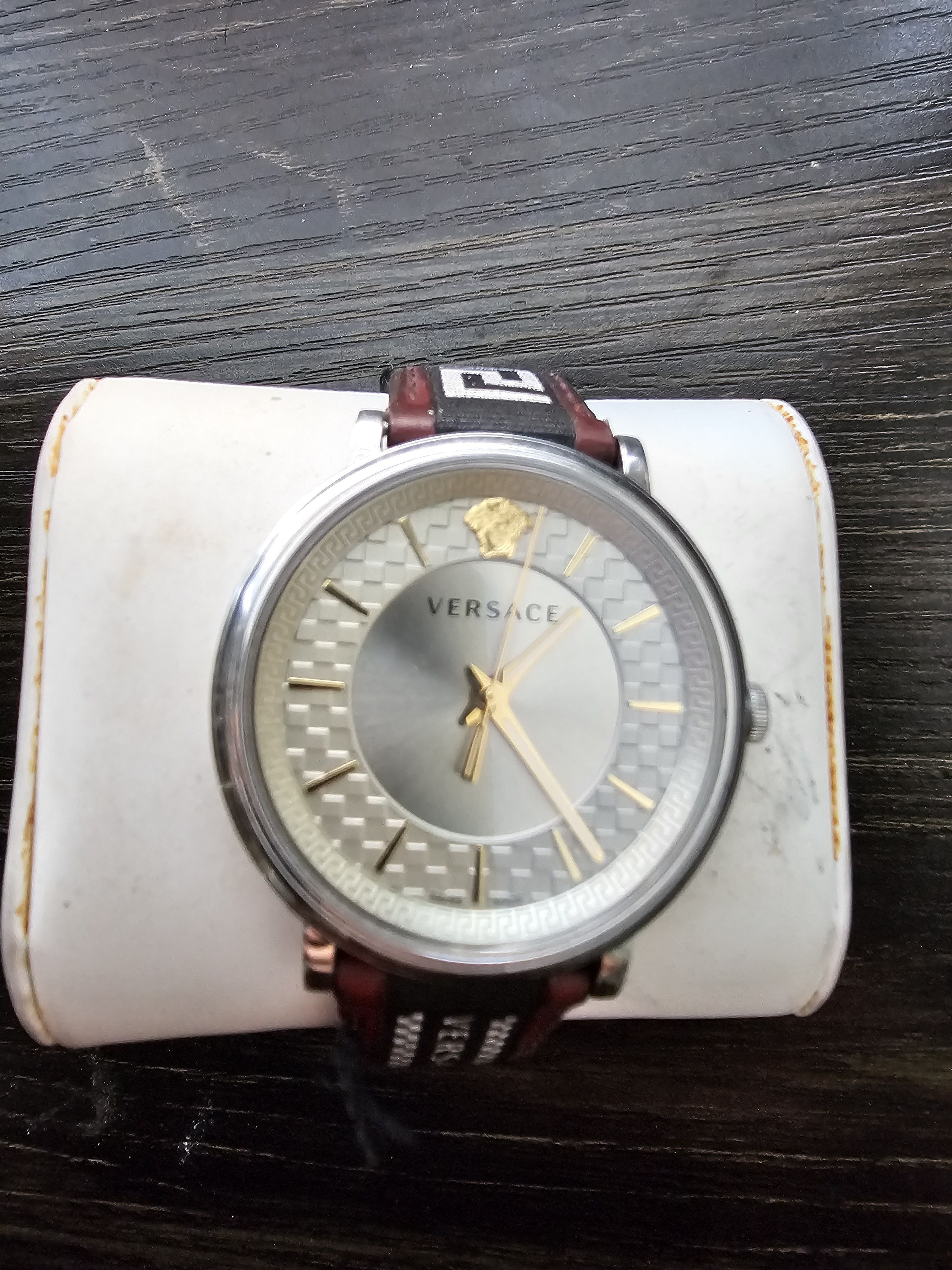 Versace Versace V-Circle Greca Edition silver red black white | Grailed