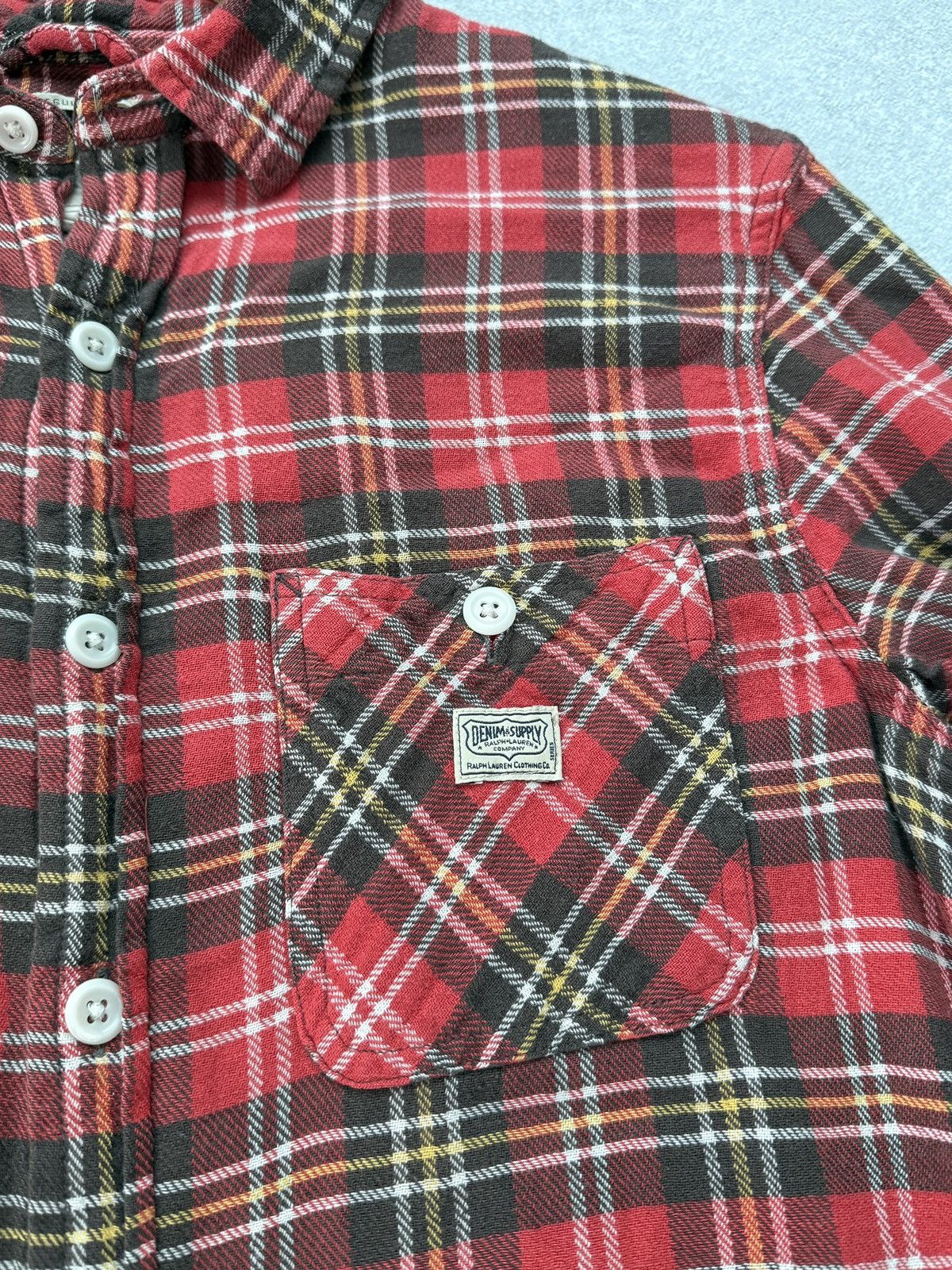 Denim & Supply Ralph Lauren Denim & Supply Ralph Lauren Plaid Flannel Shirt Check Button Size US S / EU 44-46 / 1 - 6 Thumbnail