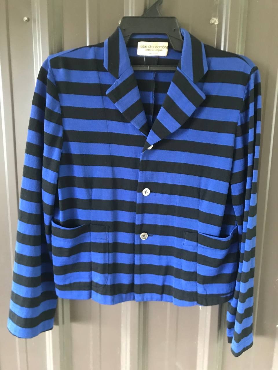 Comme des Garcons Archives 90’s Comme des Garcons CDG Stripe Cardigan Jacket Size US XS / EU 42 / 0 - 1 Thumbnail