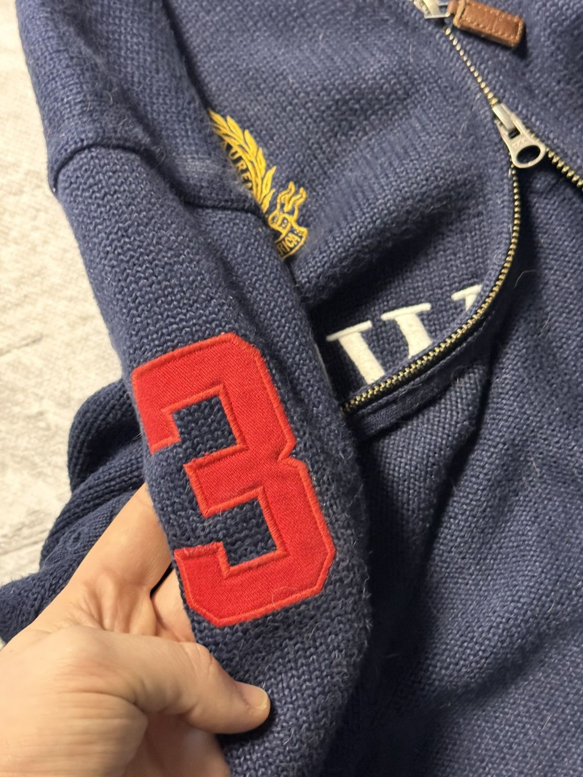 Polo Ralph Lauren × Vintage Ralph Lauren by Polo New York Vintage Knitting Zip Sweater Size US M / EU 48-50 / 2 - 10 Thumbnail