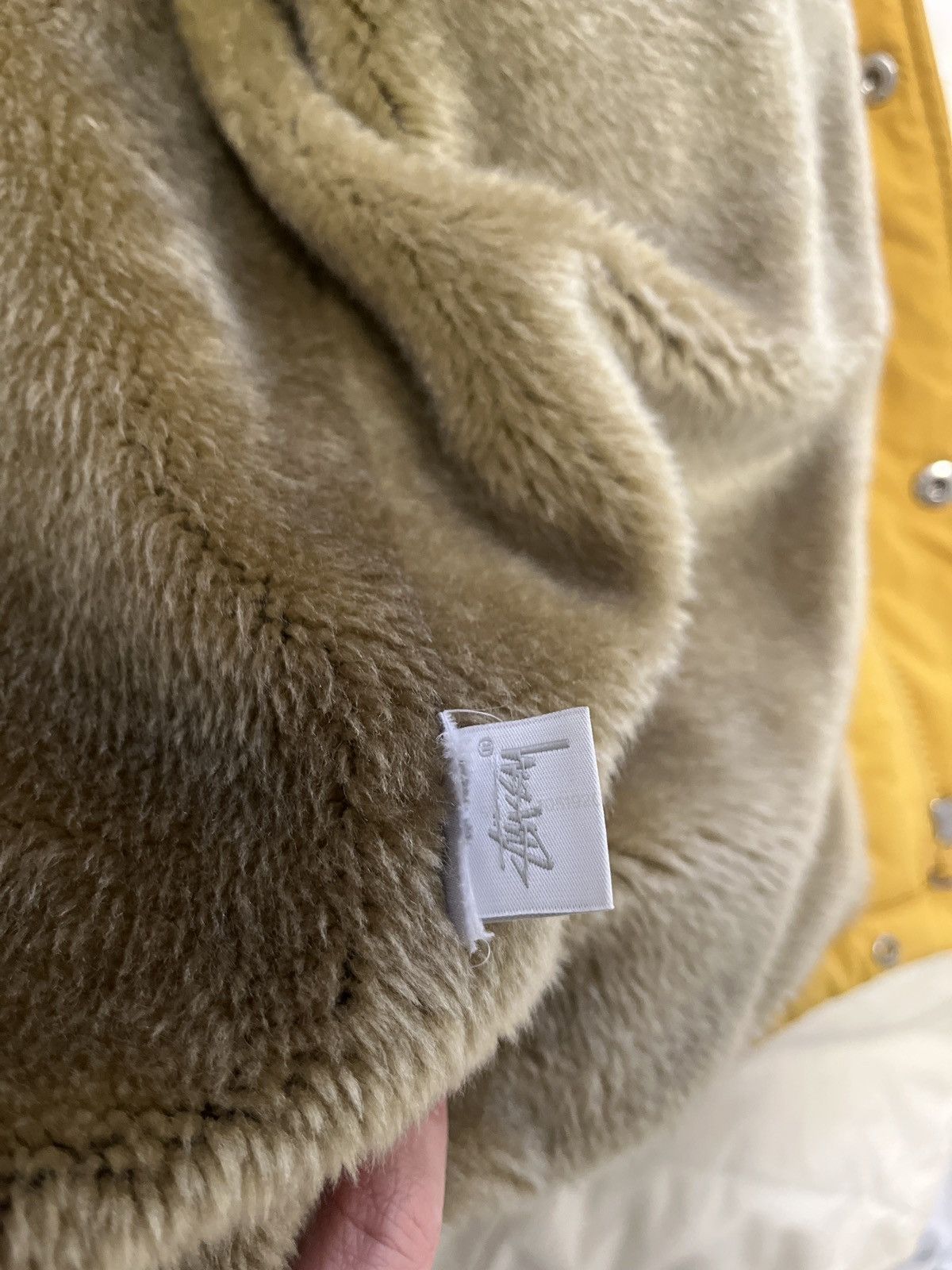 Stussy Stussy Faux Fur Lined Coach Jacket Coat Yellow Size Medium Size US M / EU 48-50 / 2 - 5 Thumbnail