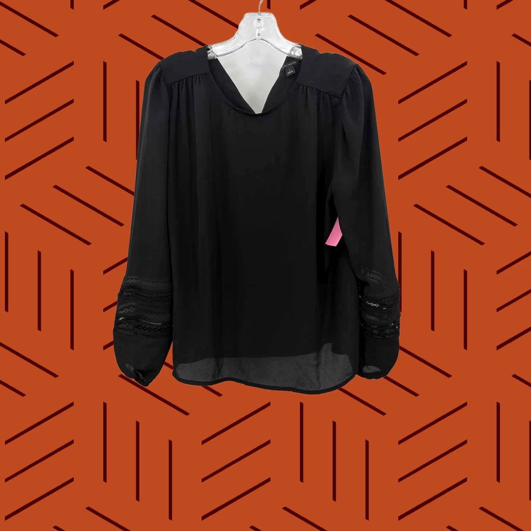 Ann Taylor Ann Taylor Long Sleeve Blouse Black Size Small Size S / US 4 / IT 40 - 1 Thumbnail