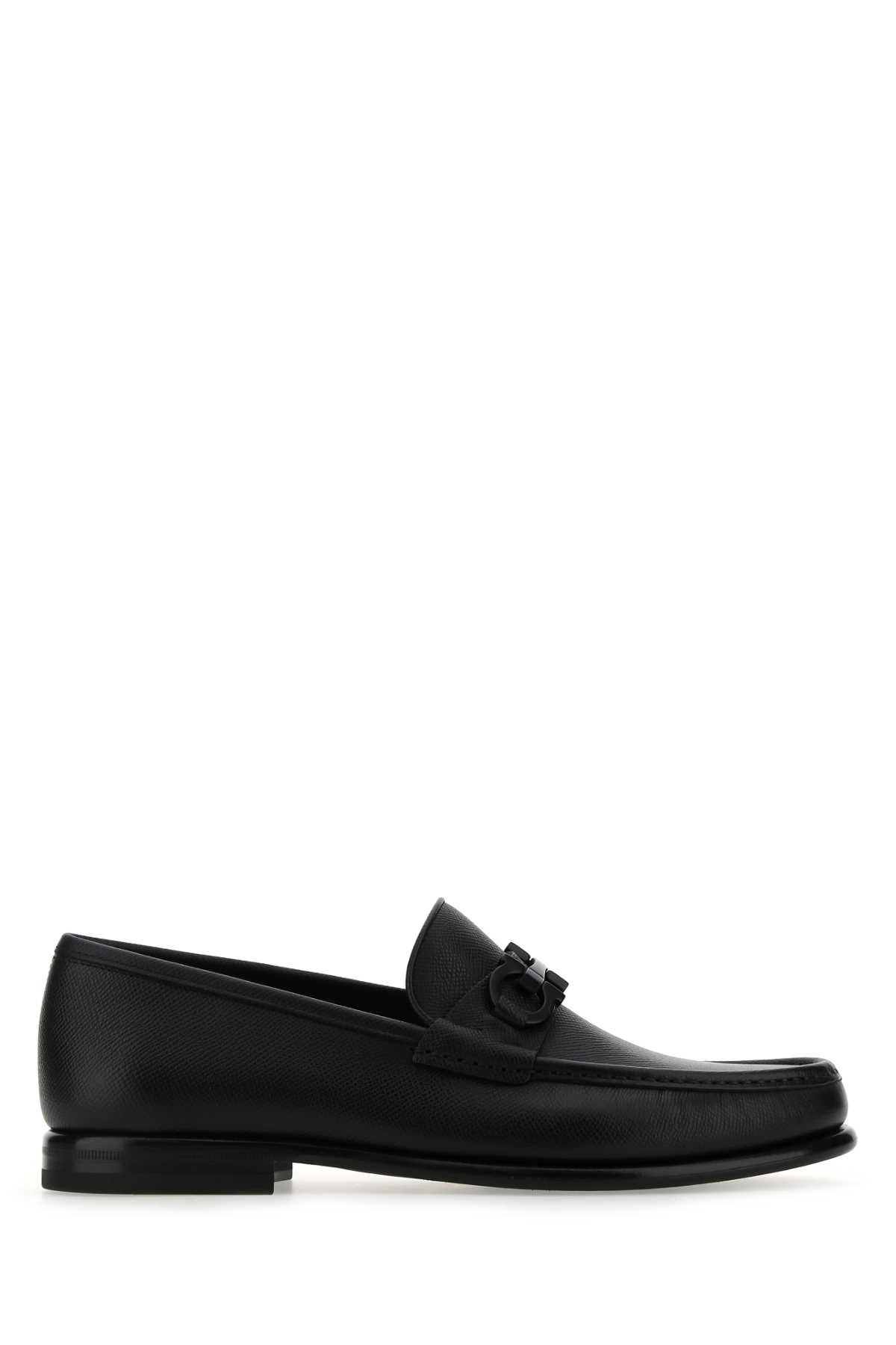 Salvatore Ferragamo Black Leather Loafers Size US 8 / EU 41 - 1 Thumbnail