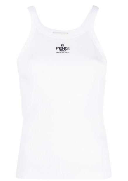 Fendi Fendi Sleveeless Top With Logo tag size M Women - USA Duties Paid Size M / US 6-8 / IT 42-44 - 1 Preview