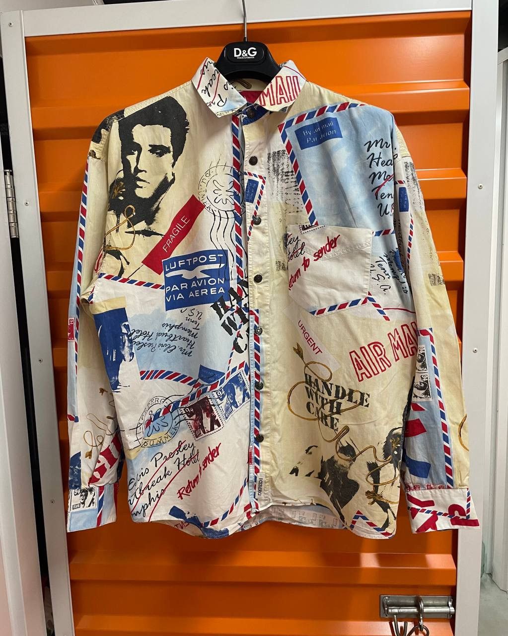 Iceberg 1994 ELVIS PRESLEY Vintage ICEBERG Shirt Snap Button Size US L / EU 52-54 / 3 - 2 Thumbnail