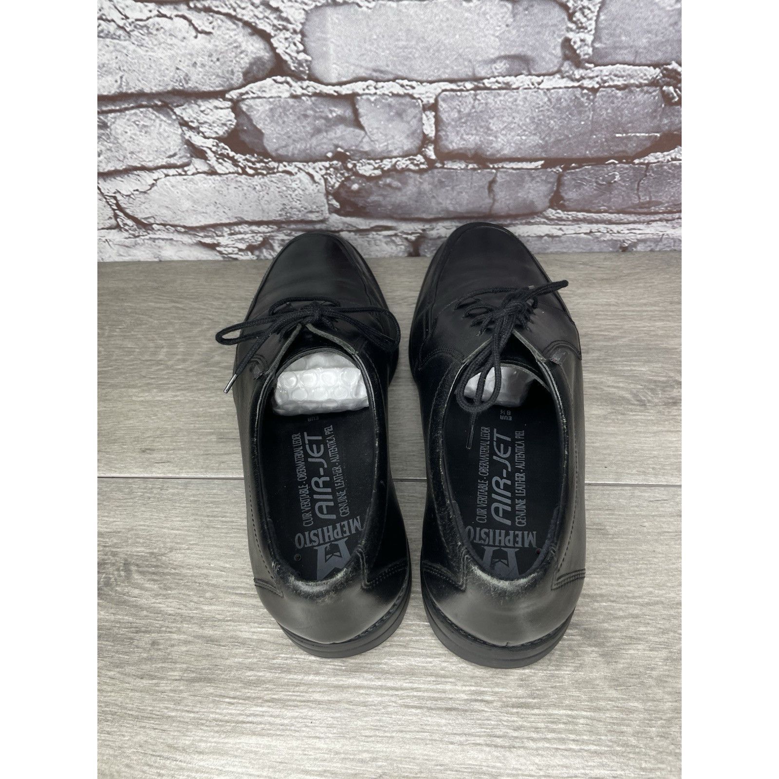 Mephisto Mephisto Air-Jet Black Leather Comfort Oxfords Casual Shoes Size US 9 / EU 42 - 6 Thumbnail