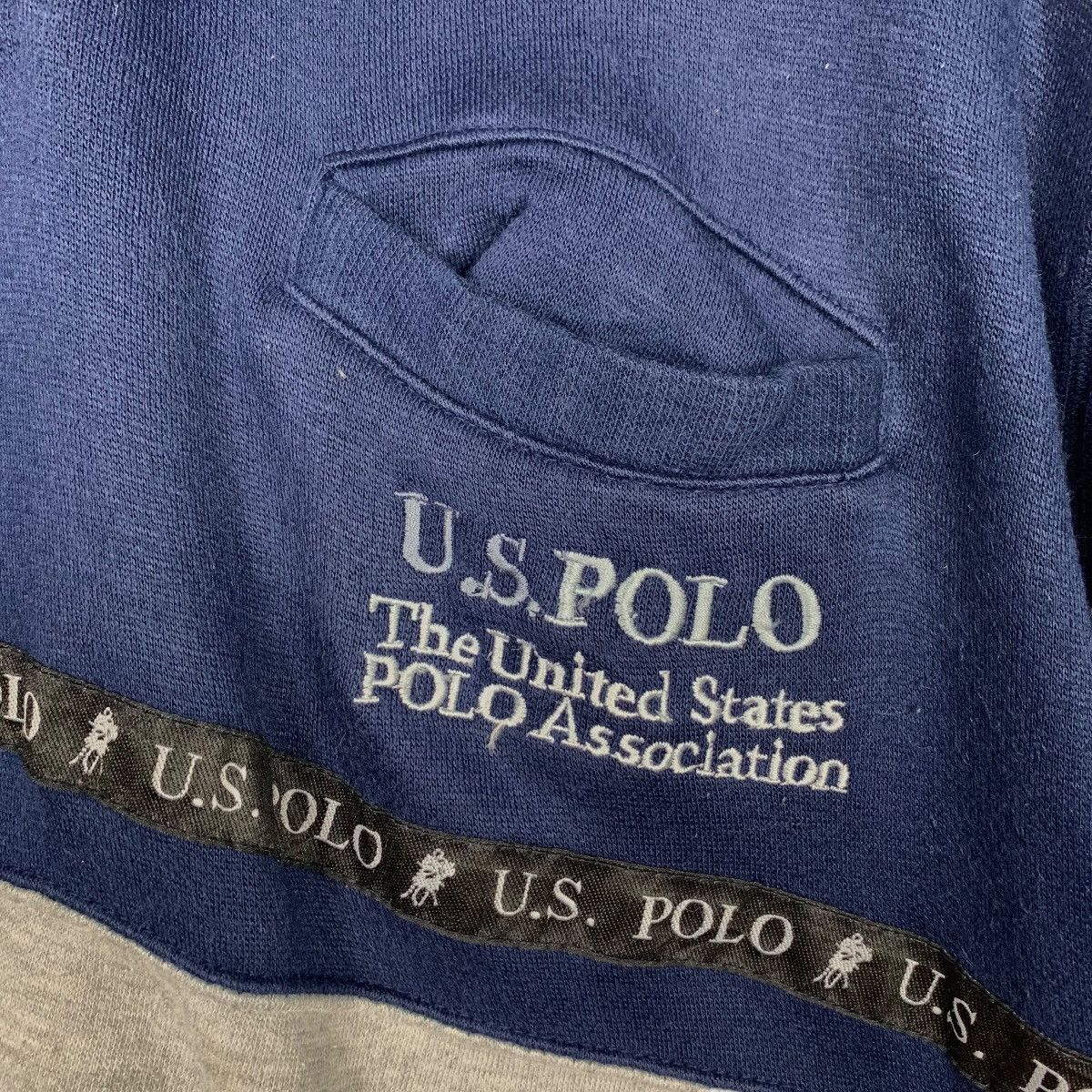 Japanese Brand U.S. POLO ASSOCIATION Colorblock Pullover Jumper #2204-C97 Size US L / EU 52-54 / 3 - 10 Thumbnail