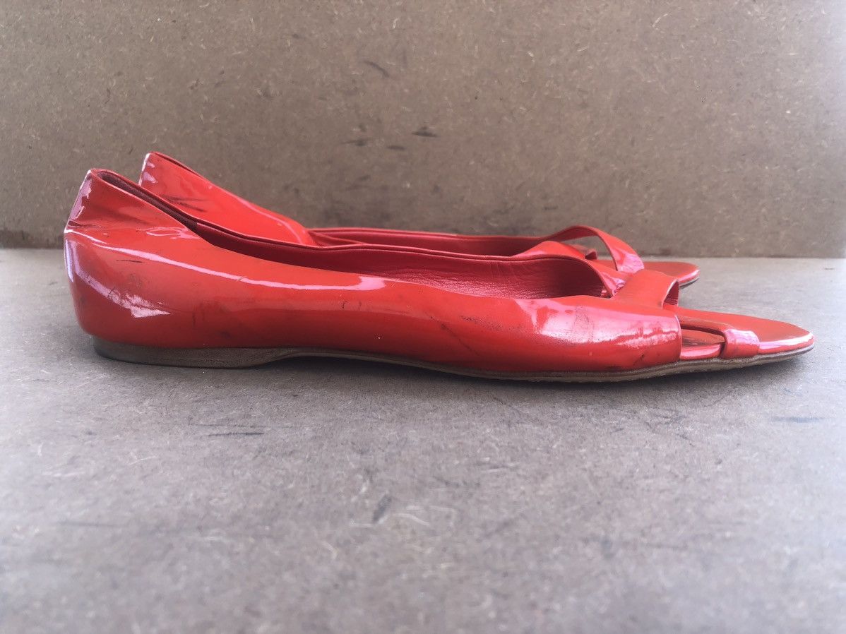 Miu Miu MIU MIU red Flat Leather Shoes Size 40 Size US 9 / IT 39 - 2 Thumbnail