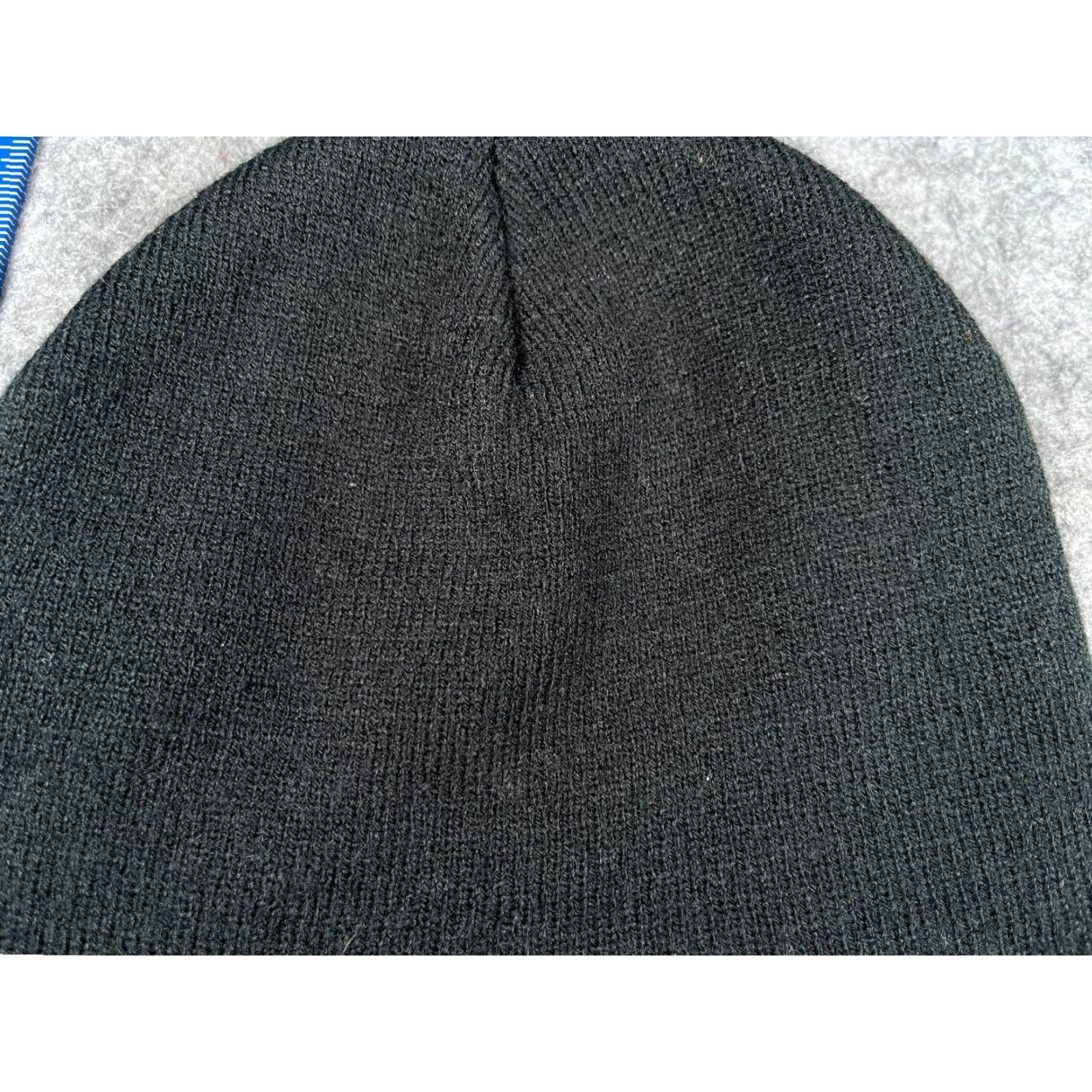 Vintage Love God Love People Beanie Toque Hat Unisex Adults One Size Black Knit Acrylic Embroider Style Beanie Size ONE SIZE - 3 Thumbnail