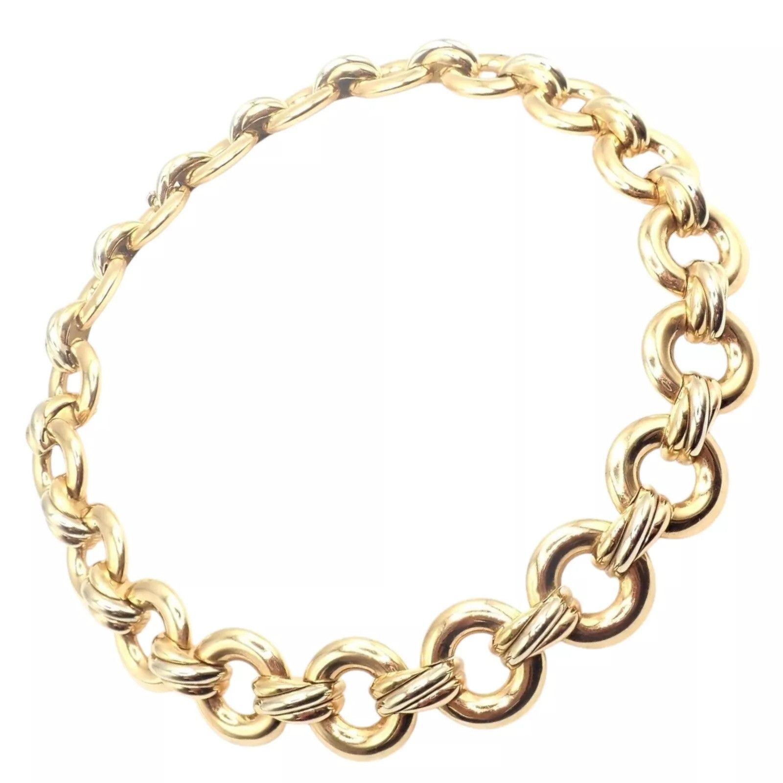 Cartier Cartier Trinity 18k Multi Color Gold Round Link Necklace Size ONE SIZE - 1 Thumbnail