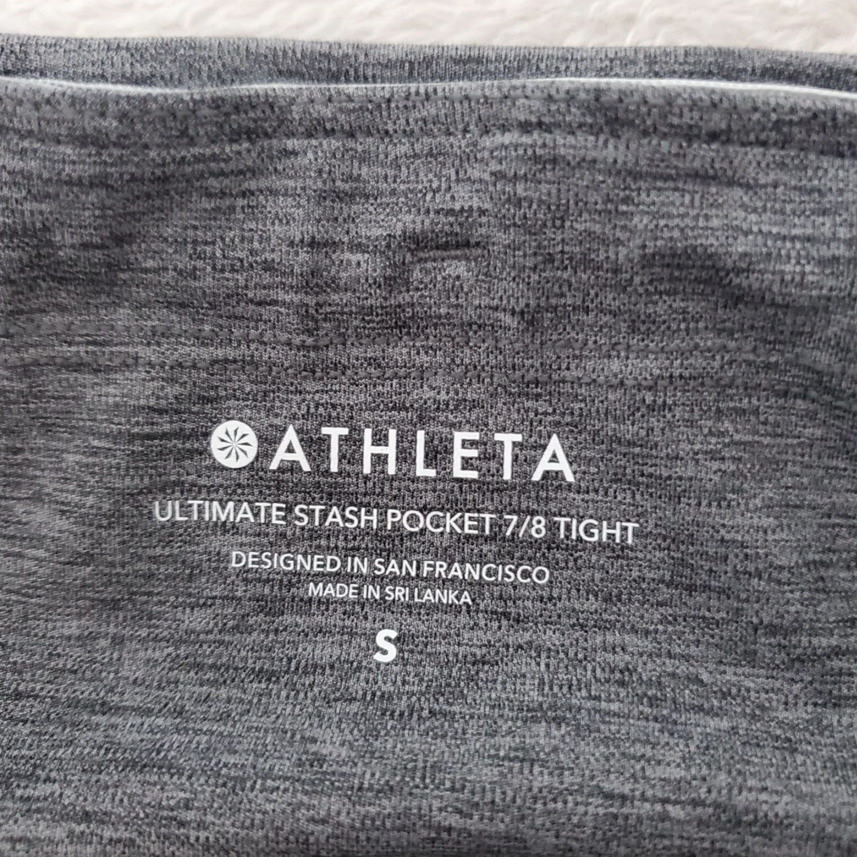 Athleta Athleta Women Tight 7/8 Gray Mid Rise Stretch Pocket Leggings Size ONE SIZE - 3 Thumbnail