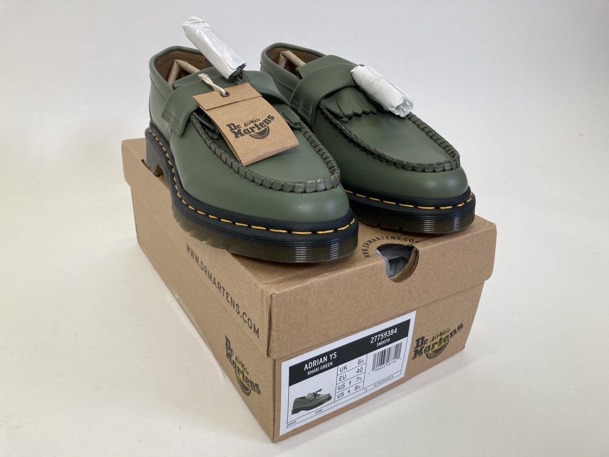 Dr. Martens Khaki Adrian loafers new with tags U.K.6.5/EU 40/US7.5 Size US 7.5 / EU 40-41 - 2 Thumbnail