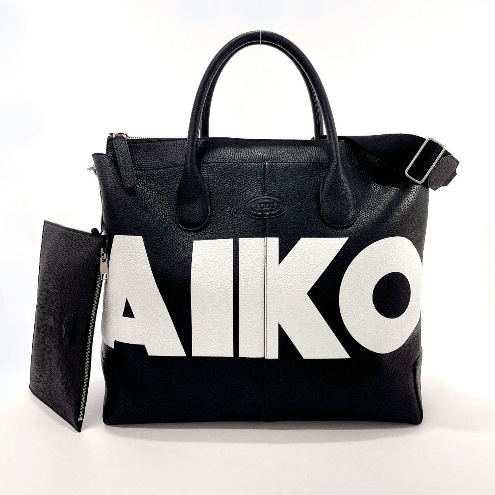image of Tods Tod's Tod’S Di Bag Weekend Travel Bag Tote Leather Tod’S Ladies Black, Women's