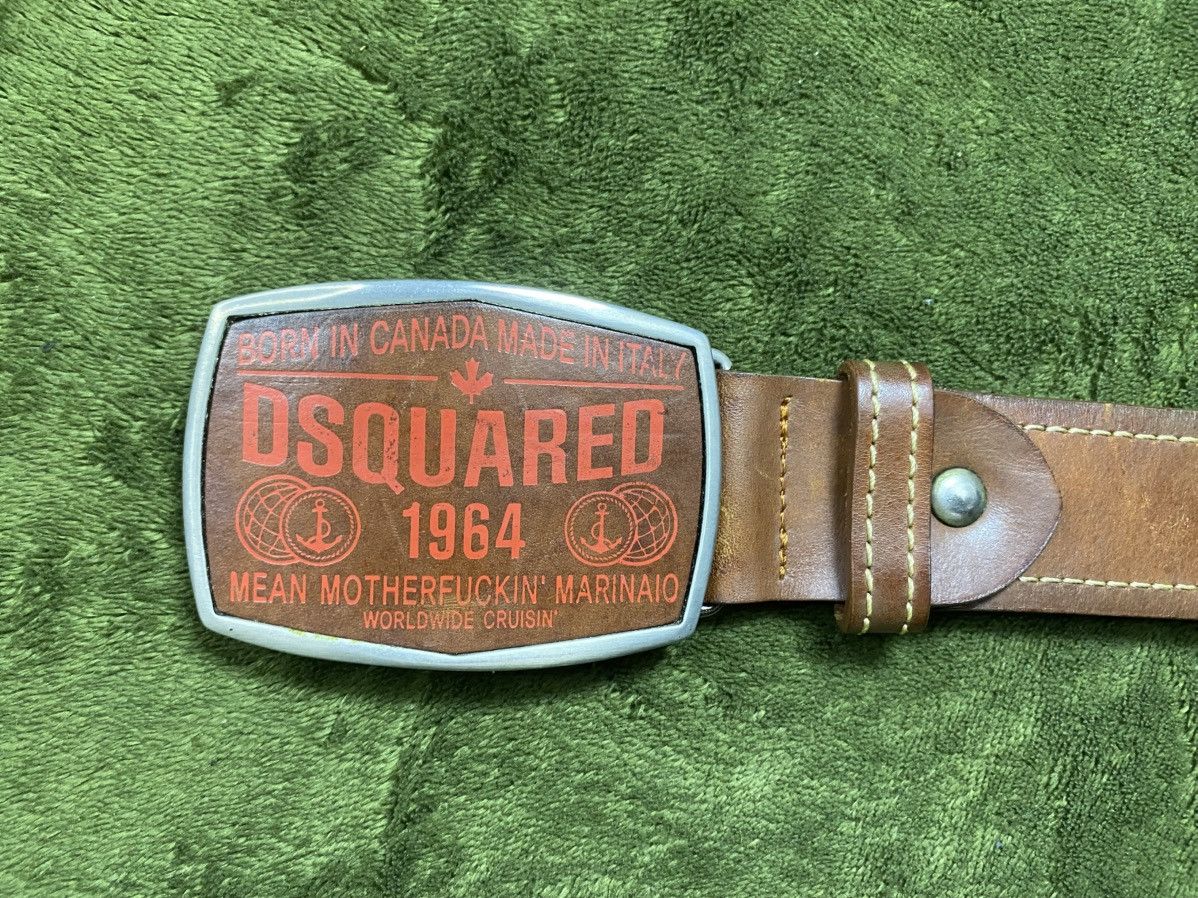 Dsquared2 Dsquared2 brown leather belt Size 34 - 3 Thumbnail