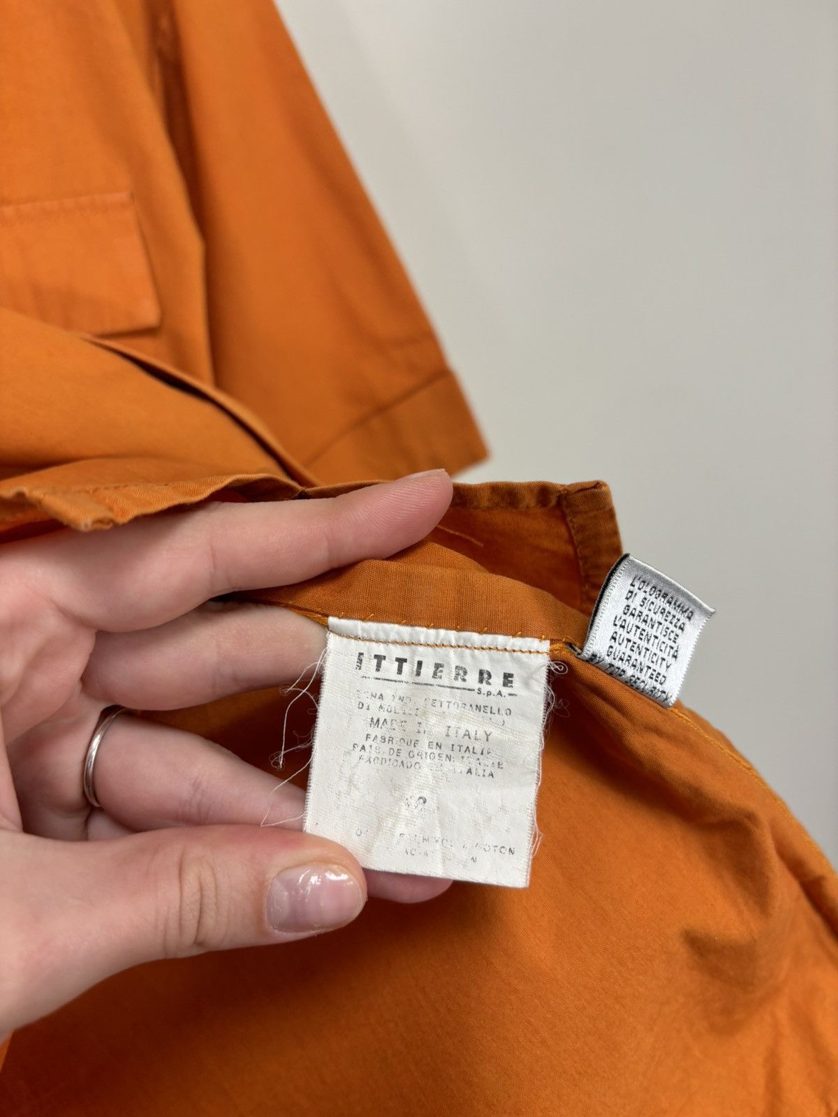 Dolce & Gabbana Vintage Dolce & Gabbana Orange Pocket Short Sleeve Shirt Size US M / EU 48-50 / 2 - 12 Thumbnail