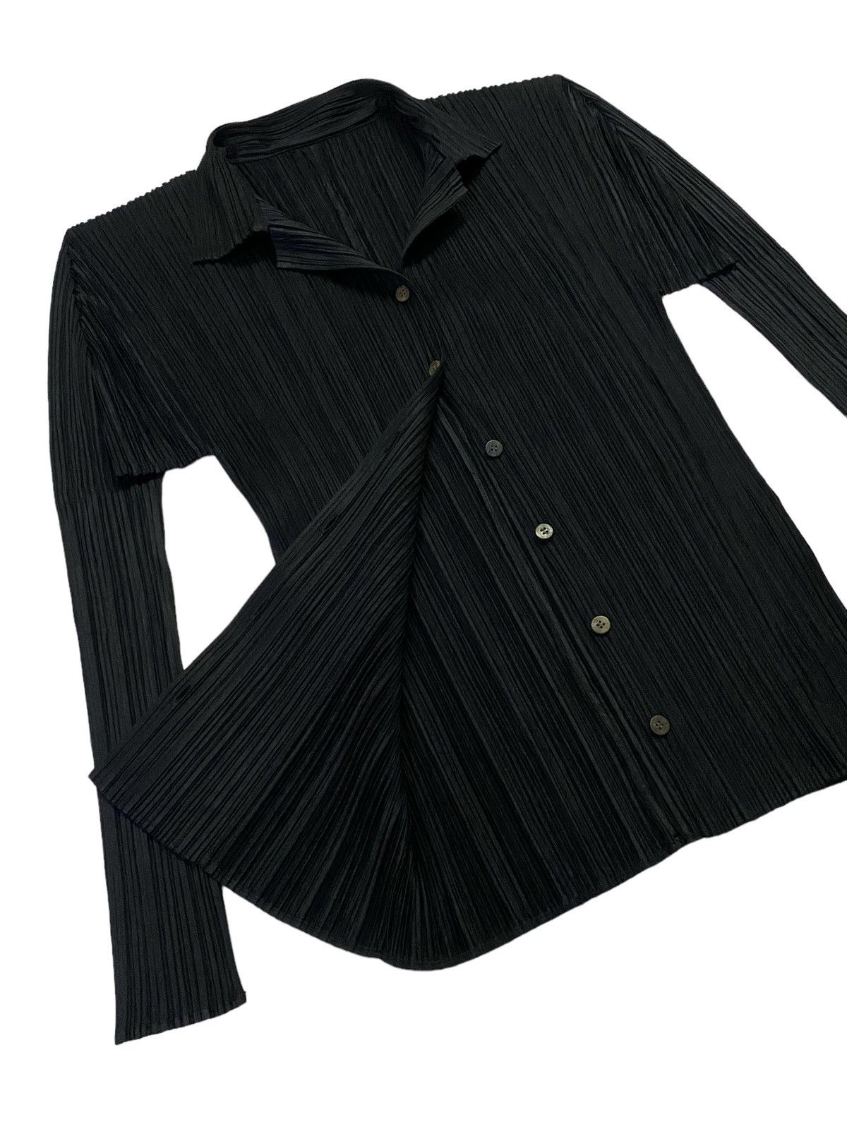 Issey Miyake Pleats Please Pleated Basics Button Ups Size L / US 10 / IT 46 - 6 Thumbnail